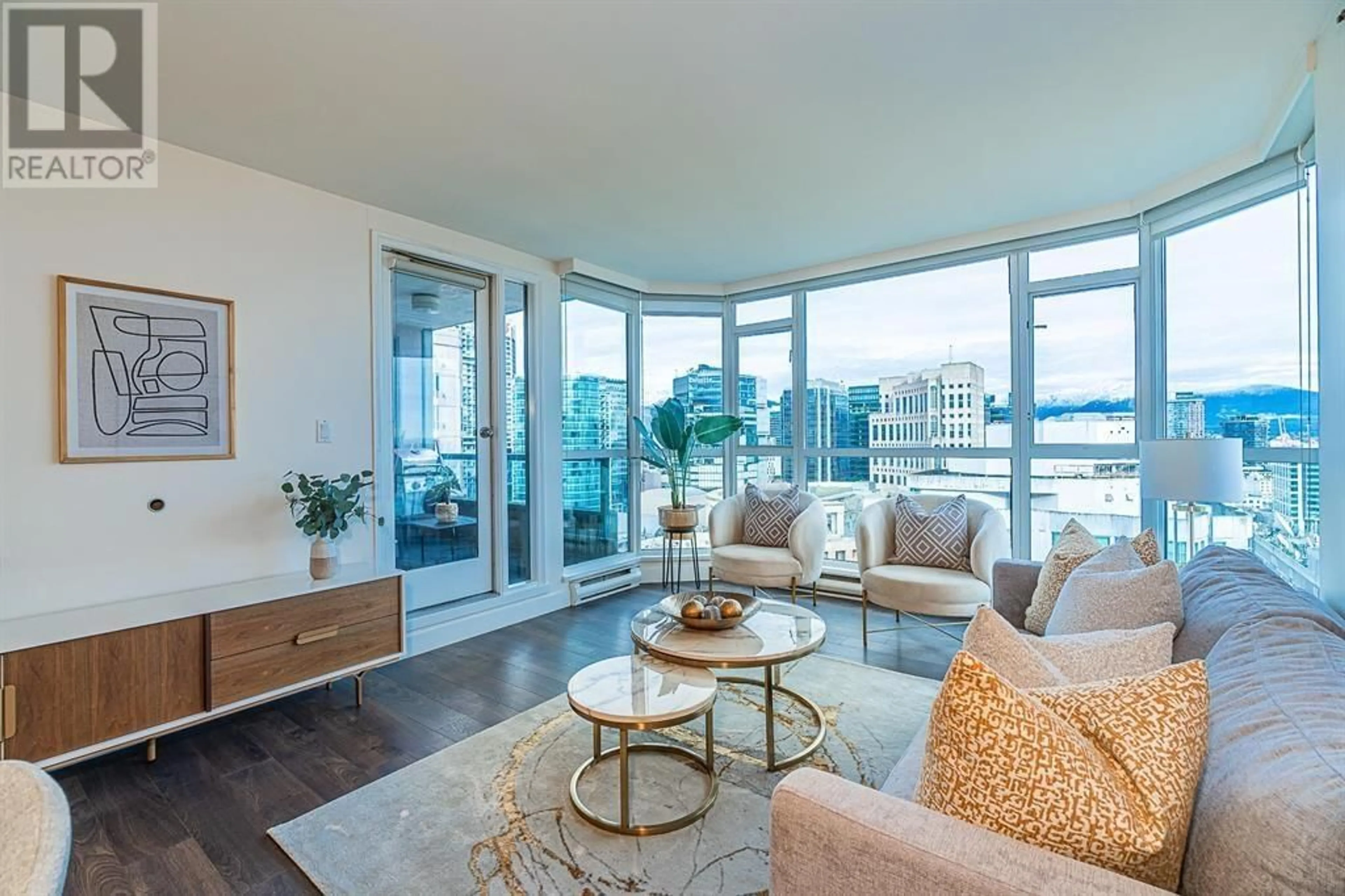 Living room with furniture, unknown for 2405 - 888 HAMILTON STREET, Vancouver British Columbia V6B5W4