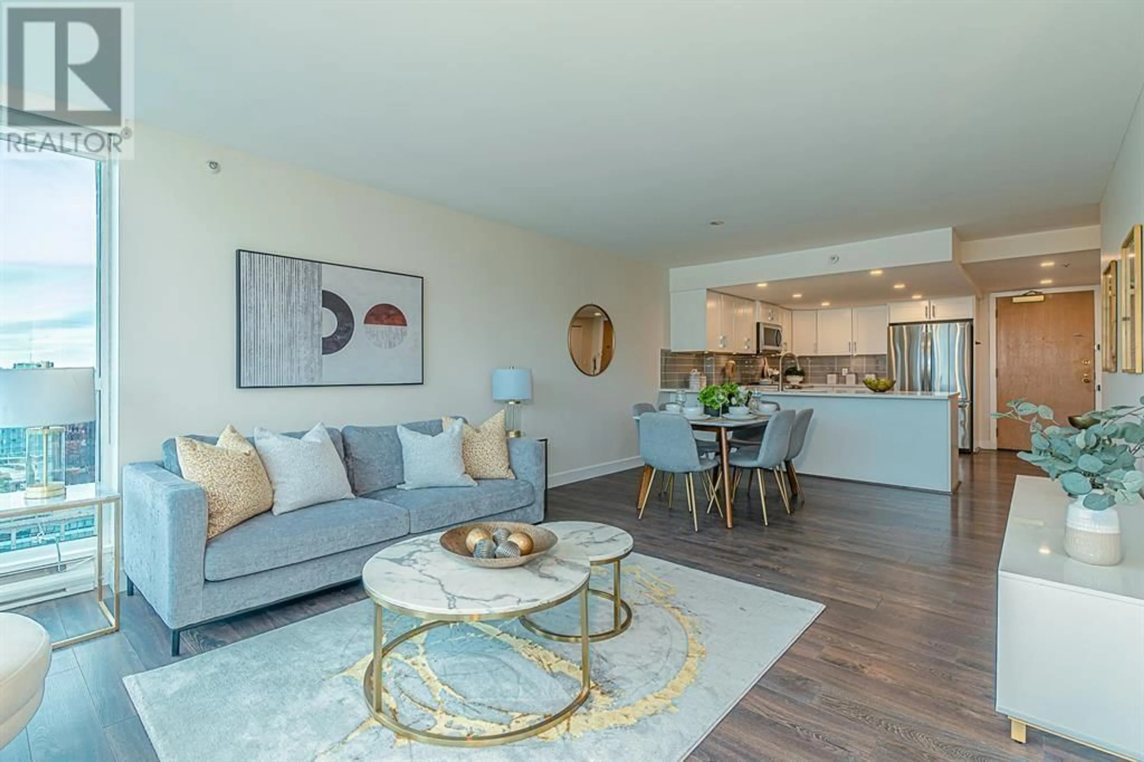 Living room with furniture, unknown for 2405 - 888 HAMILTON STREET, Vancouver British Columbia V6B5W4