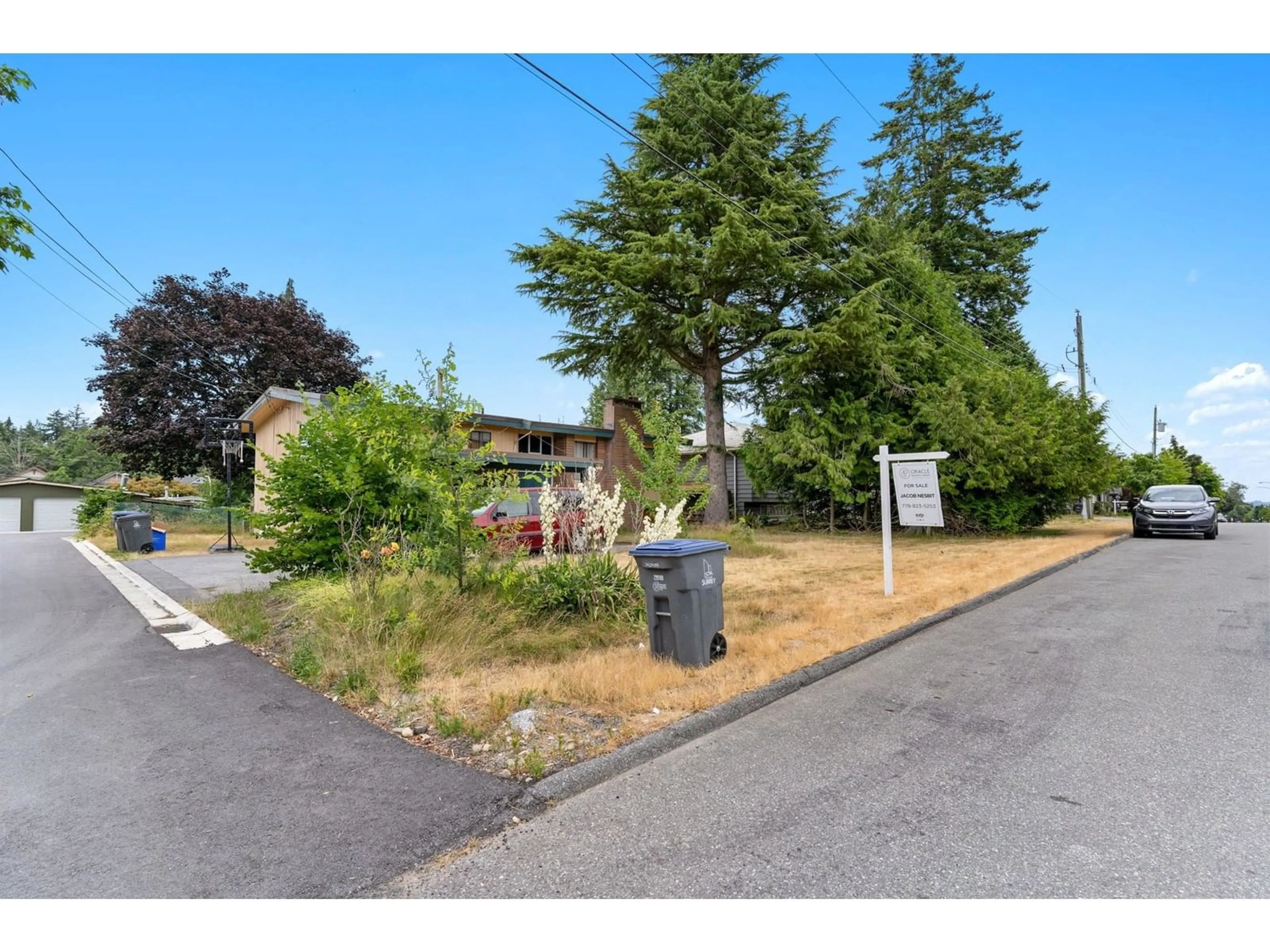 A pic from outside/outdoor area/front of a property/back of a property/a pic from drone, street for 14635 59A, Surrey British Columbia V3S1P9