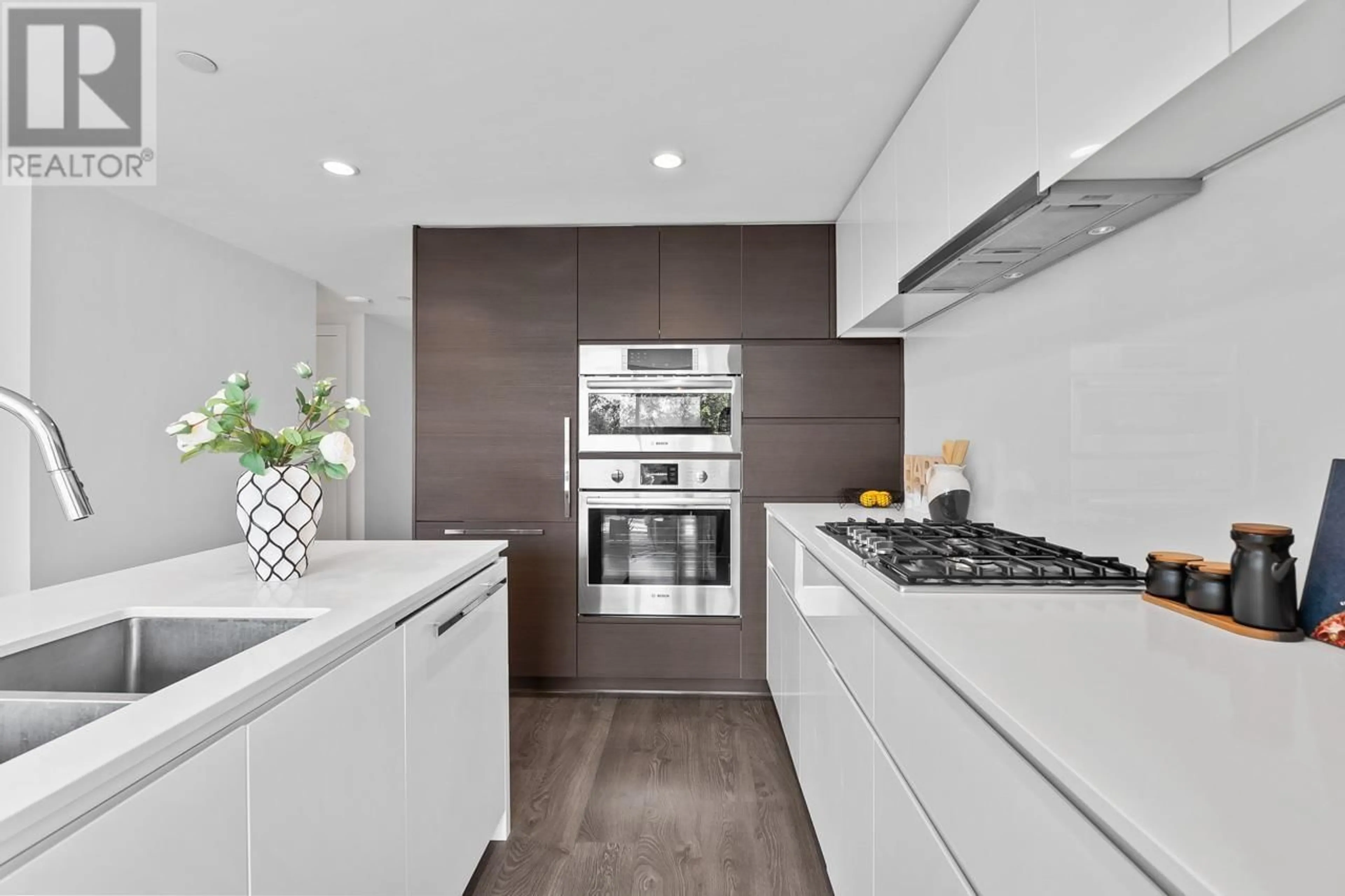 Contemporary kitchen, ceramic/tile floor for 610 - 5508 HOLLYBRIDGE WAY, Richmond British Columbia V7C0C7