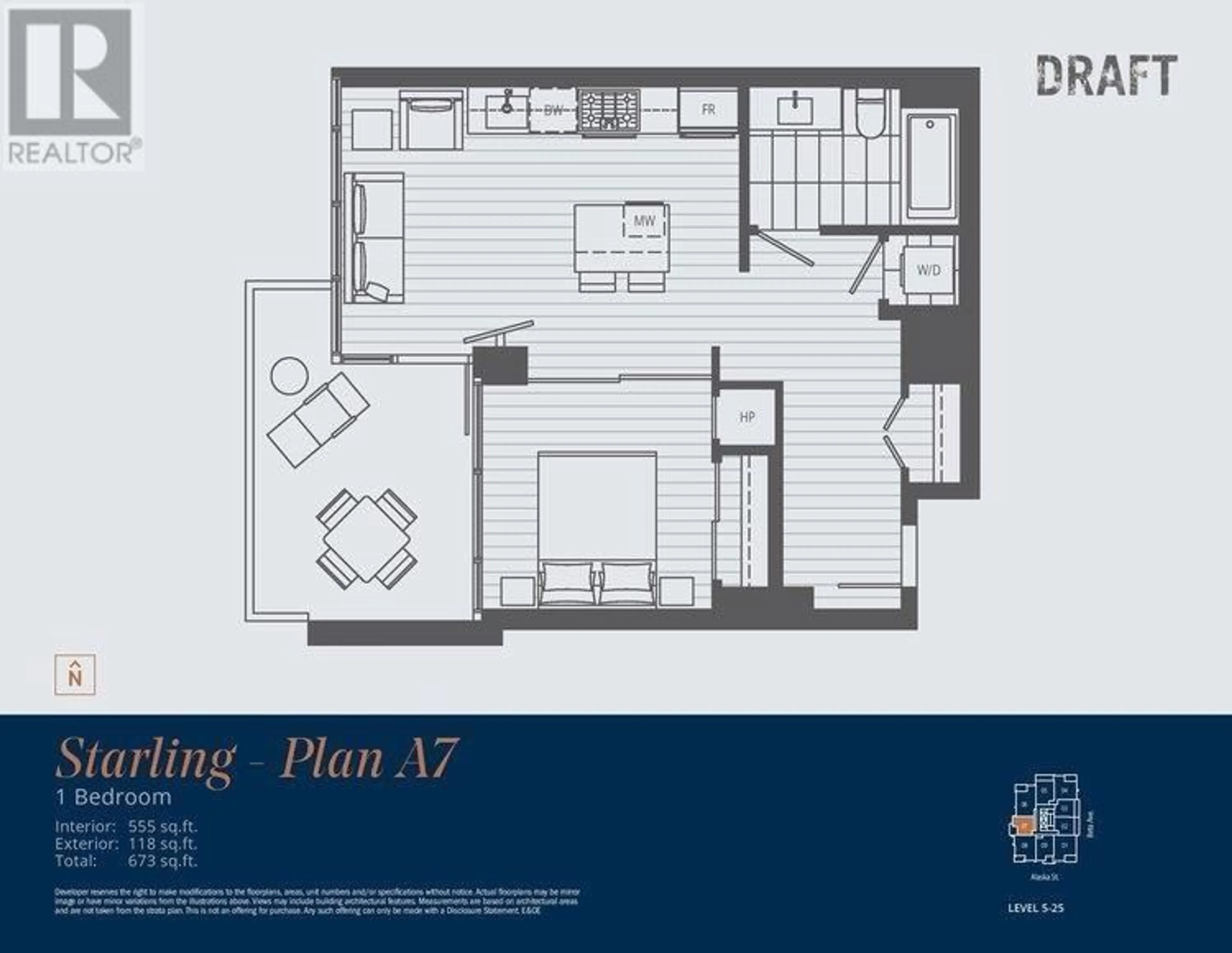 Floor plan for 1807 - 2351 BETA AVENUE, Burnaby British Columbia V5C0M2