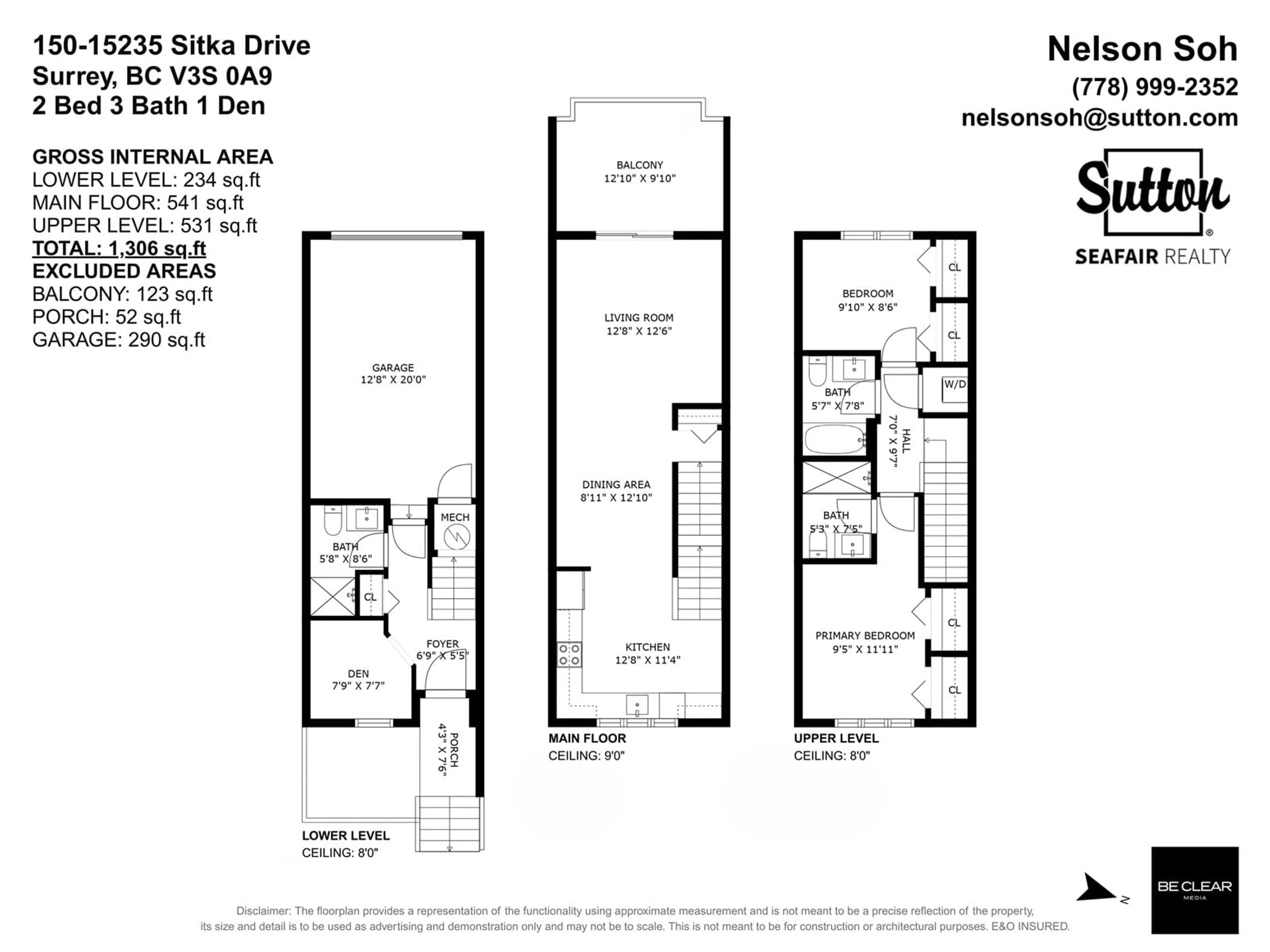 Floor plan for 150 - 15235 SITKA, Surrey British Columbia V3S0A9