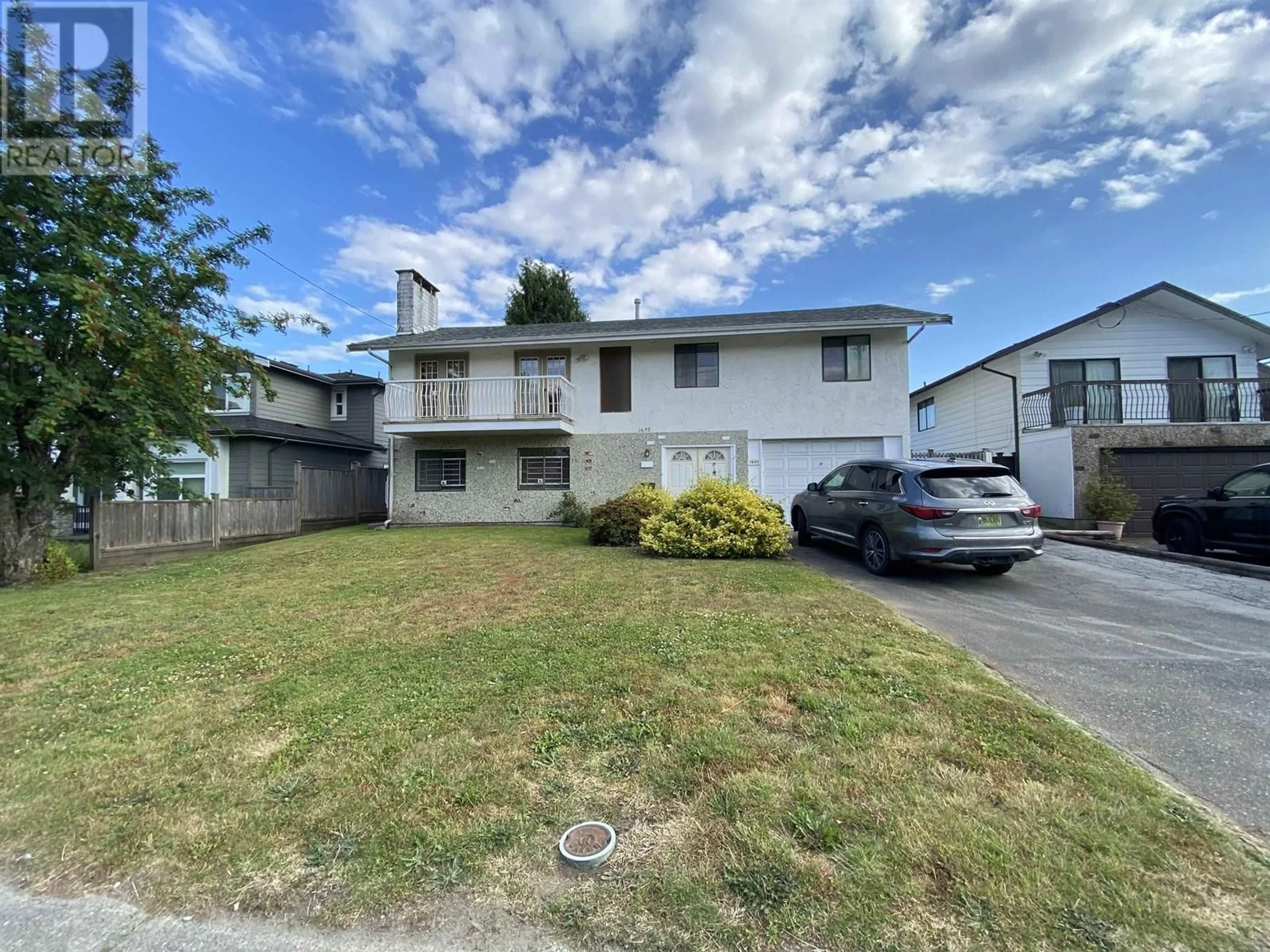 A pic from outside/outdoor area/front of a property/back of a property/a pic from drone, street for 1632 COMO LAKE AVENUE, Coquitlam British Columbia V3J3P6