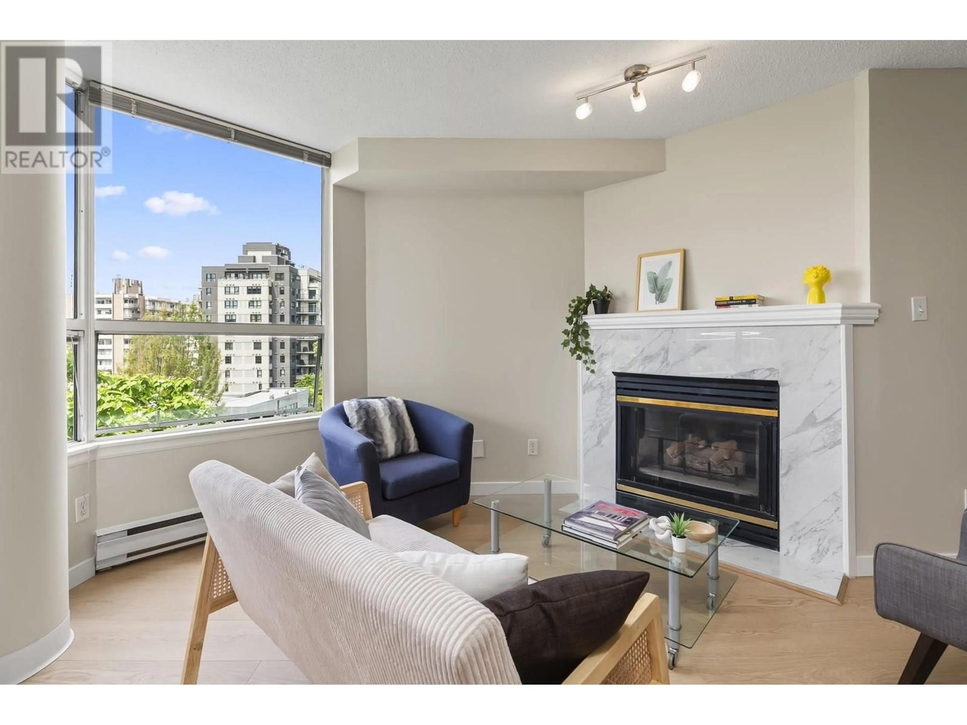 Living room with furniture, unknown for 602 - 1771 NELSON STREET, Vancouver British Columbia V6G1M6