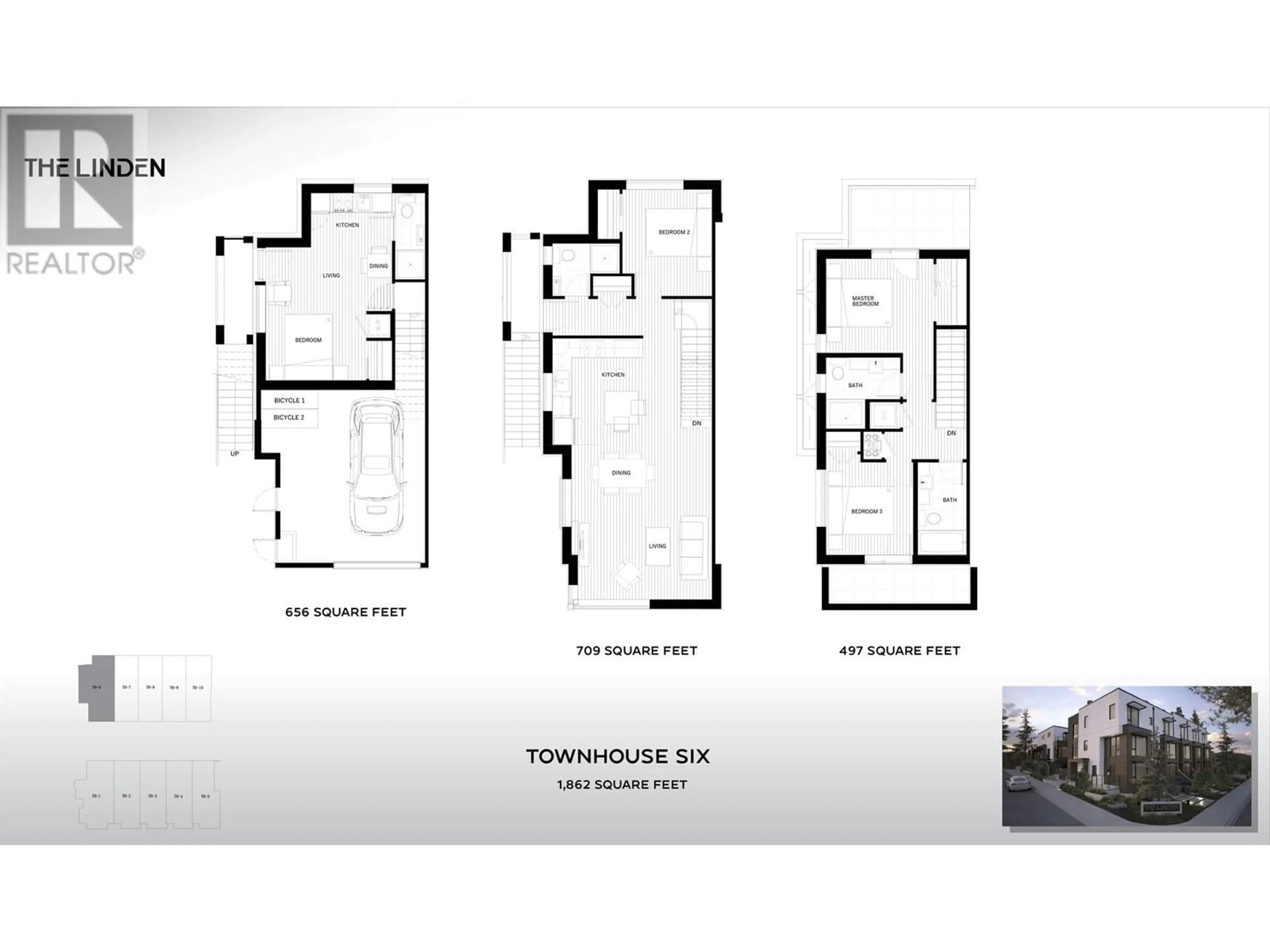 Floor plan for TH6 - 610 3RD STREET, North Vancouver British Columbia V7L1G7