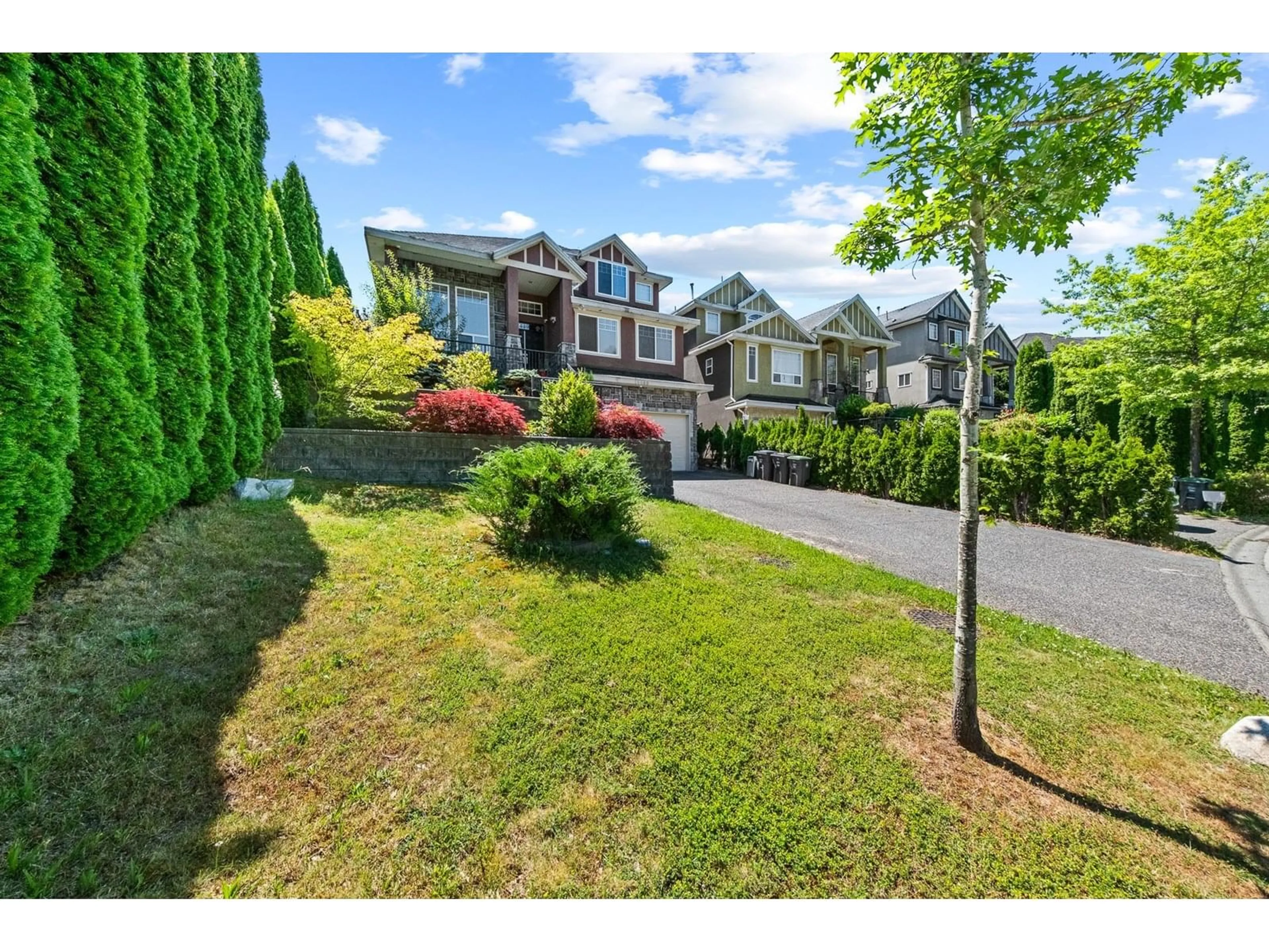 A pic from outside/outdoor area/front of a property/back of a property/a pic from drone, street for 14498 78, Surrey British Columbia V3S9C5