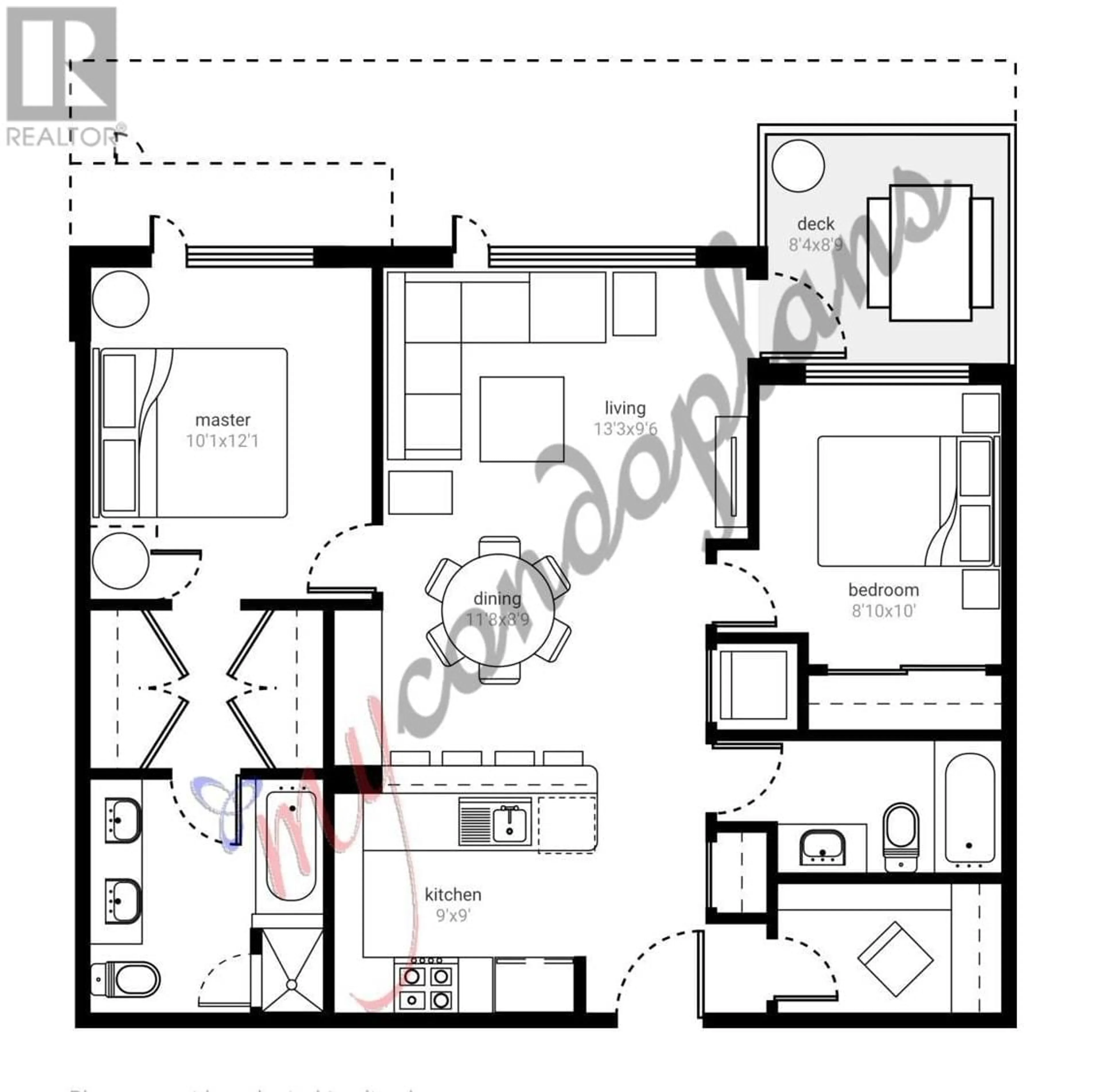 Floor plan for 507 - 8580 RIVER DISTRICT CROSSING, Vancouver British Columbia V5S0B9