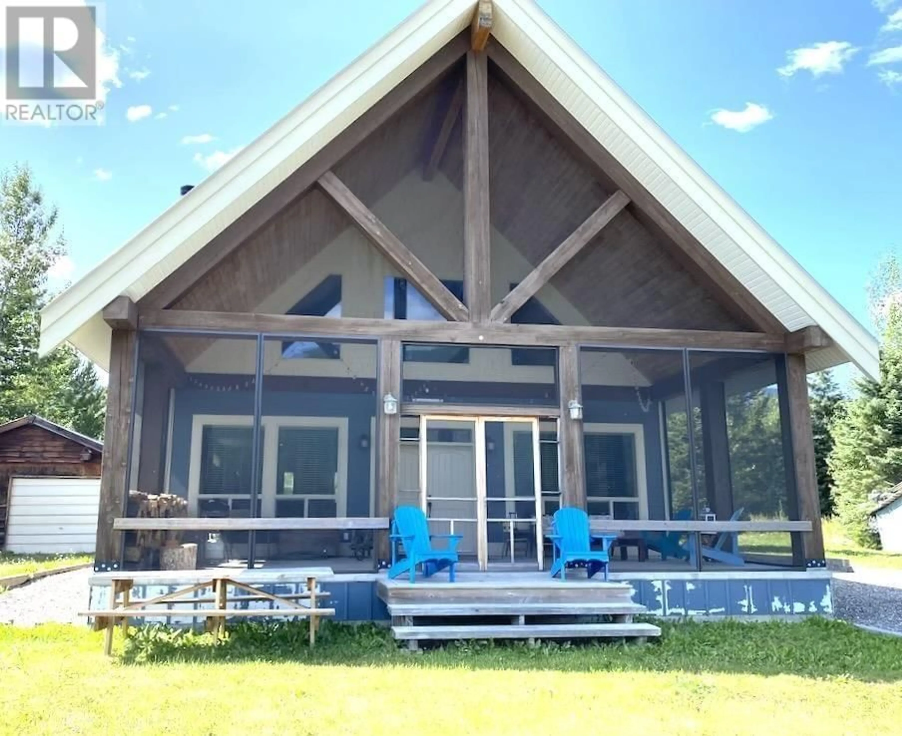 Home with vinyl exterior material, water/lake/river/ocean view for 651 A ROAD, 100 Mile House British Columbia V0K1J0