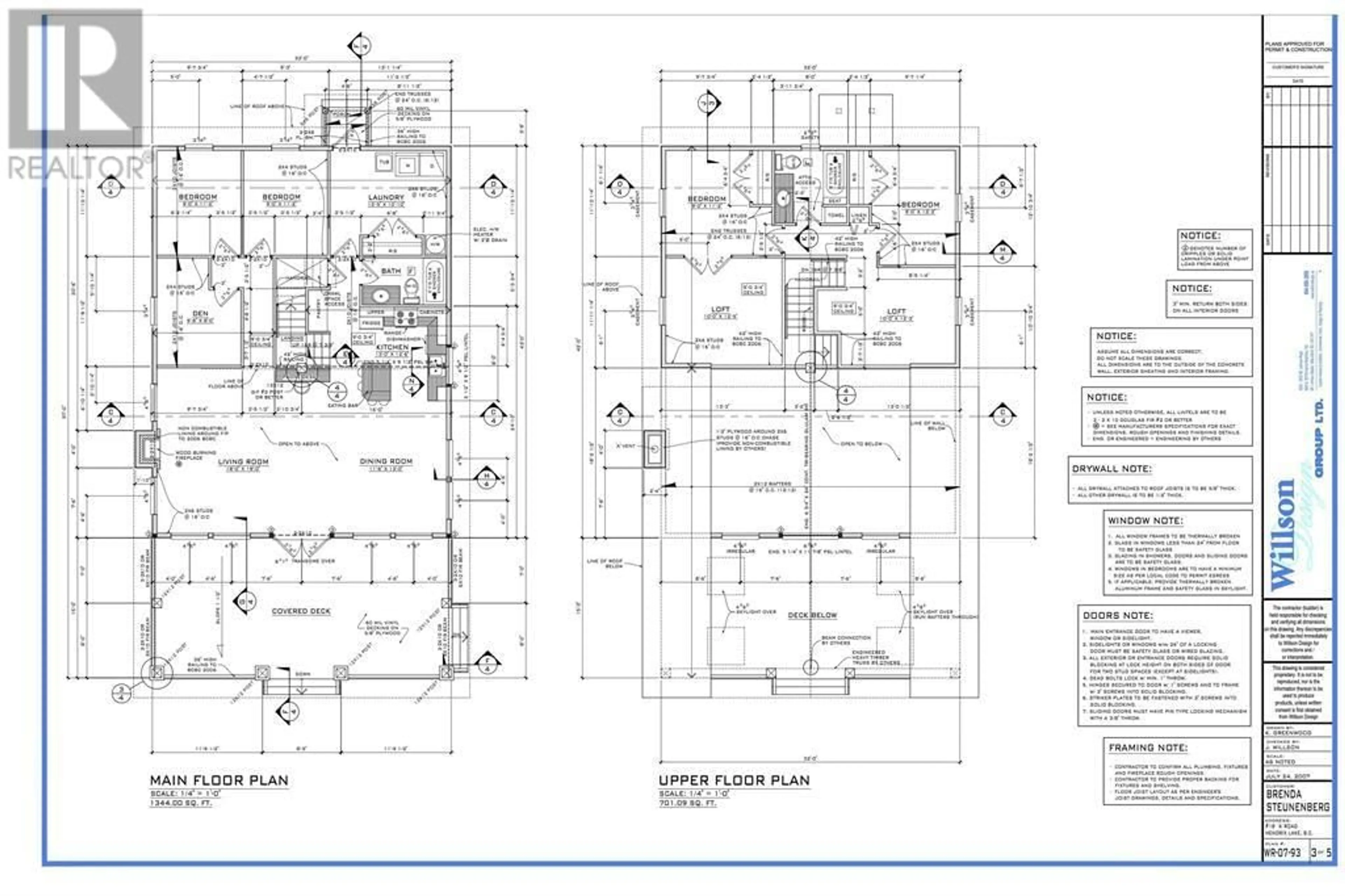 Floor plan for 651 A ROAD, 100 Mile House British Columbia V0K1J0
