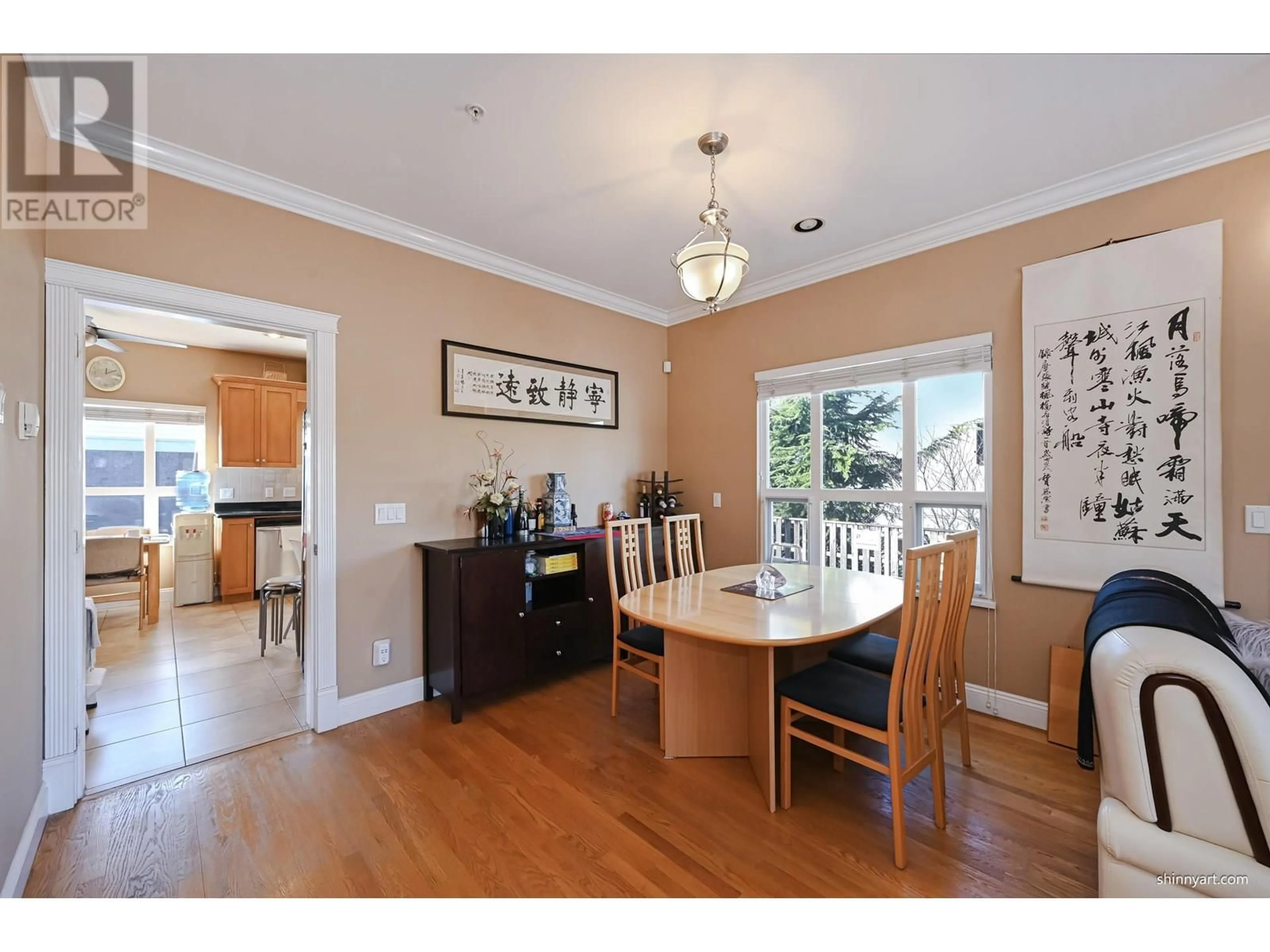 Dining room, wood/laminate floor for 3506 HAIDA DRIVE, Vancouver British Columbia V5M3Z4