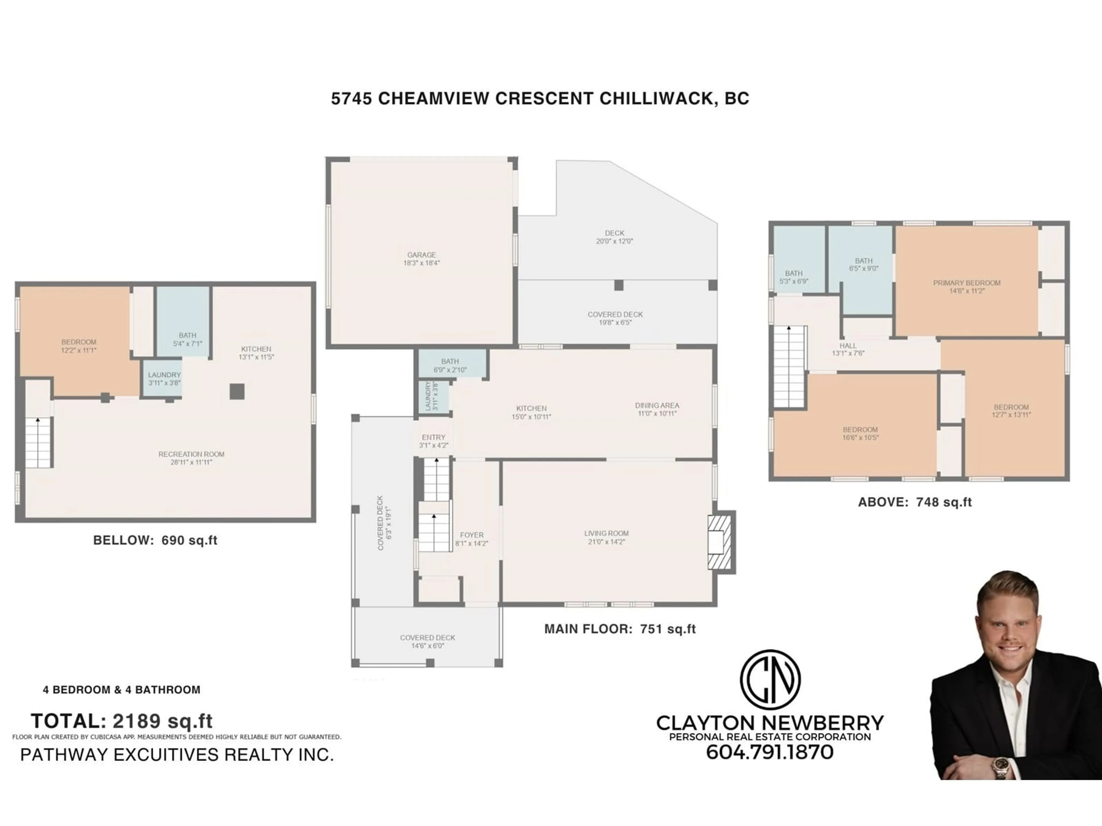 Floor plan for 5745 CHEAMVIEW CRESCENT, Chilliwack British Columbia V2R0A1