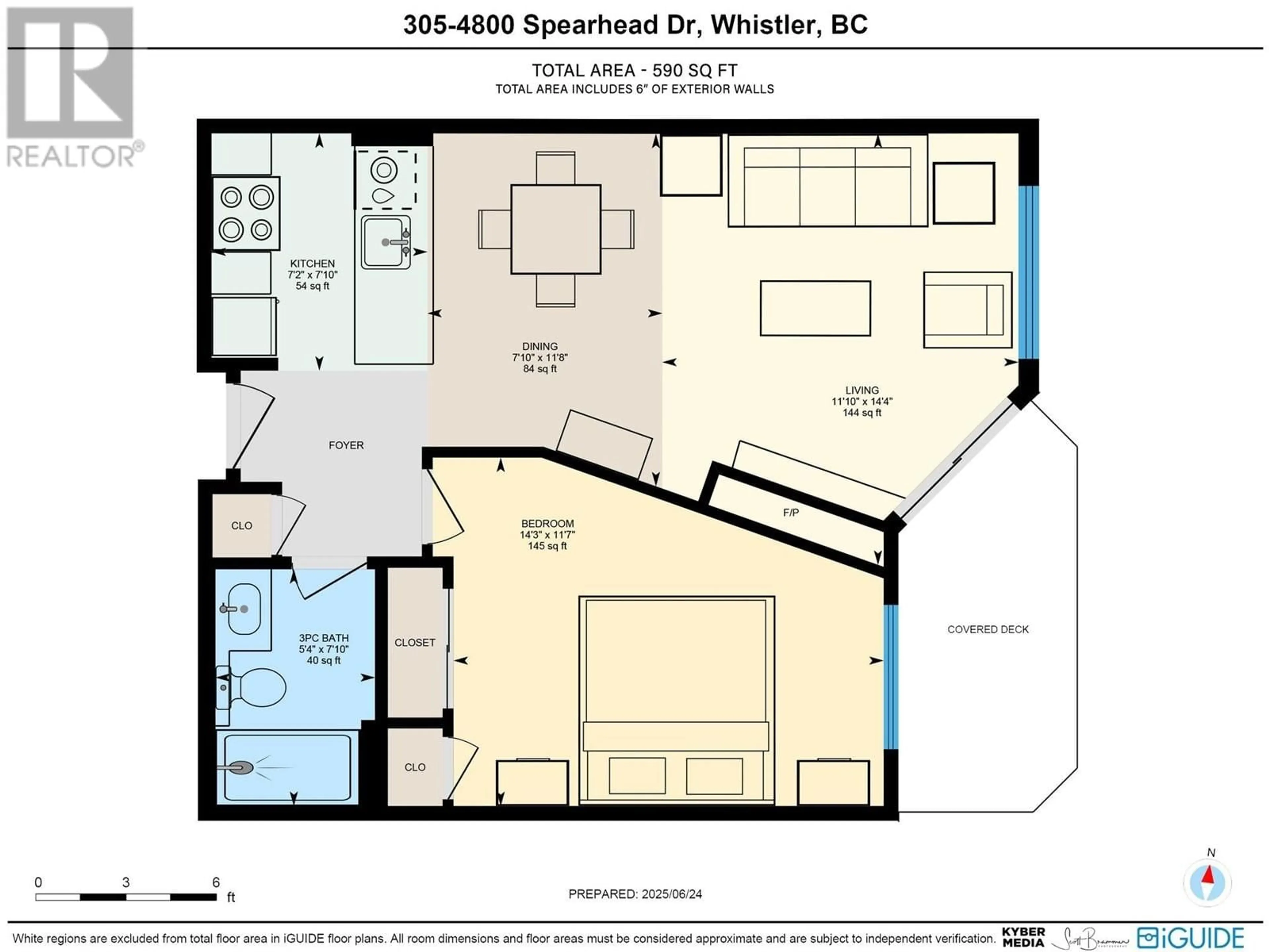 Floor plan for 305 - 4800 SPEARHEAD DRIVE, Whistler British Columbia V8E1G1