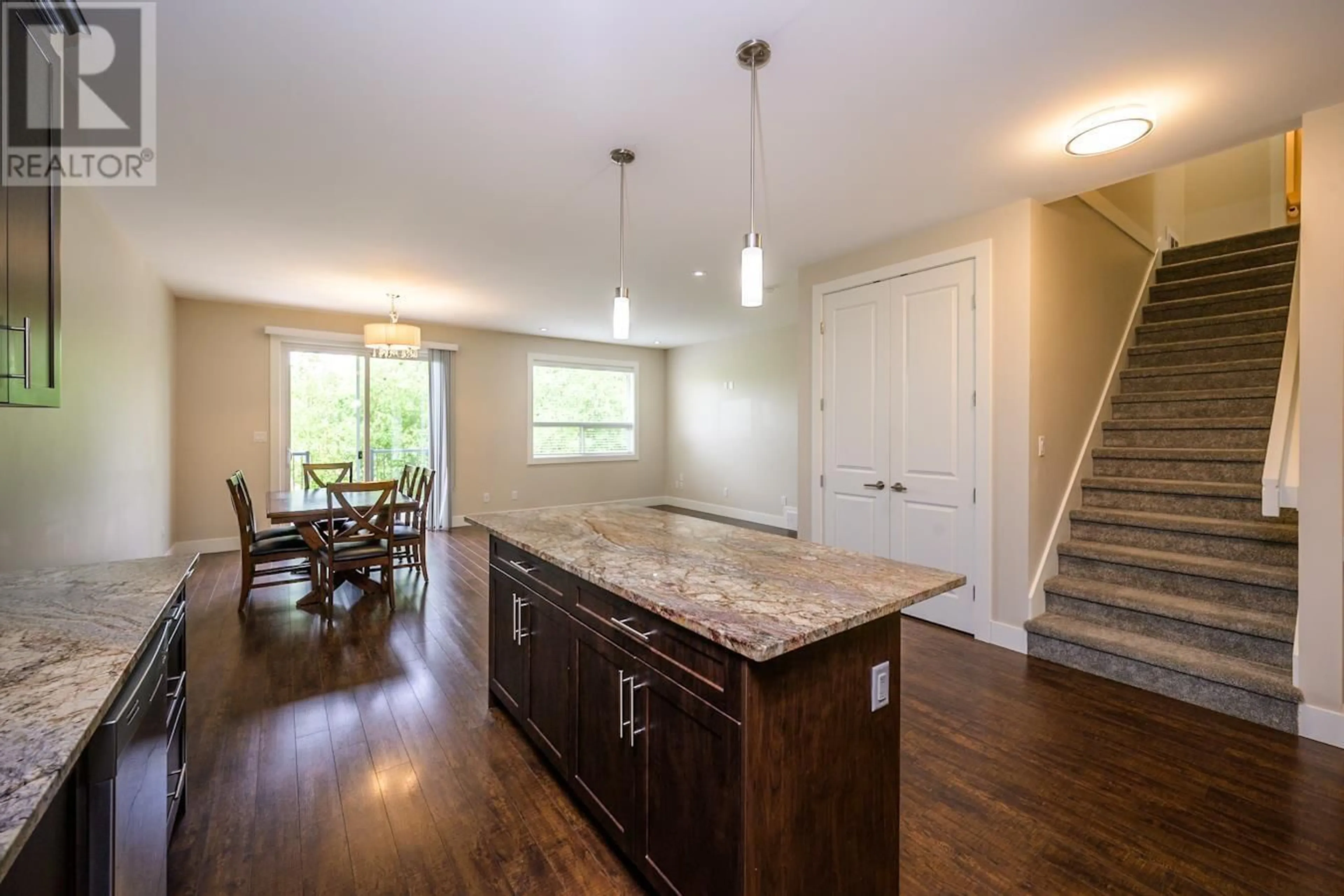 Open concept kitchen, wood/laminate floor for 105 - 6713 WESTMOUNT DRIVE, Prince George British Columbia V2N6R3
