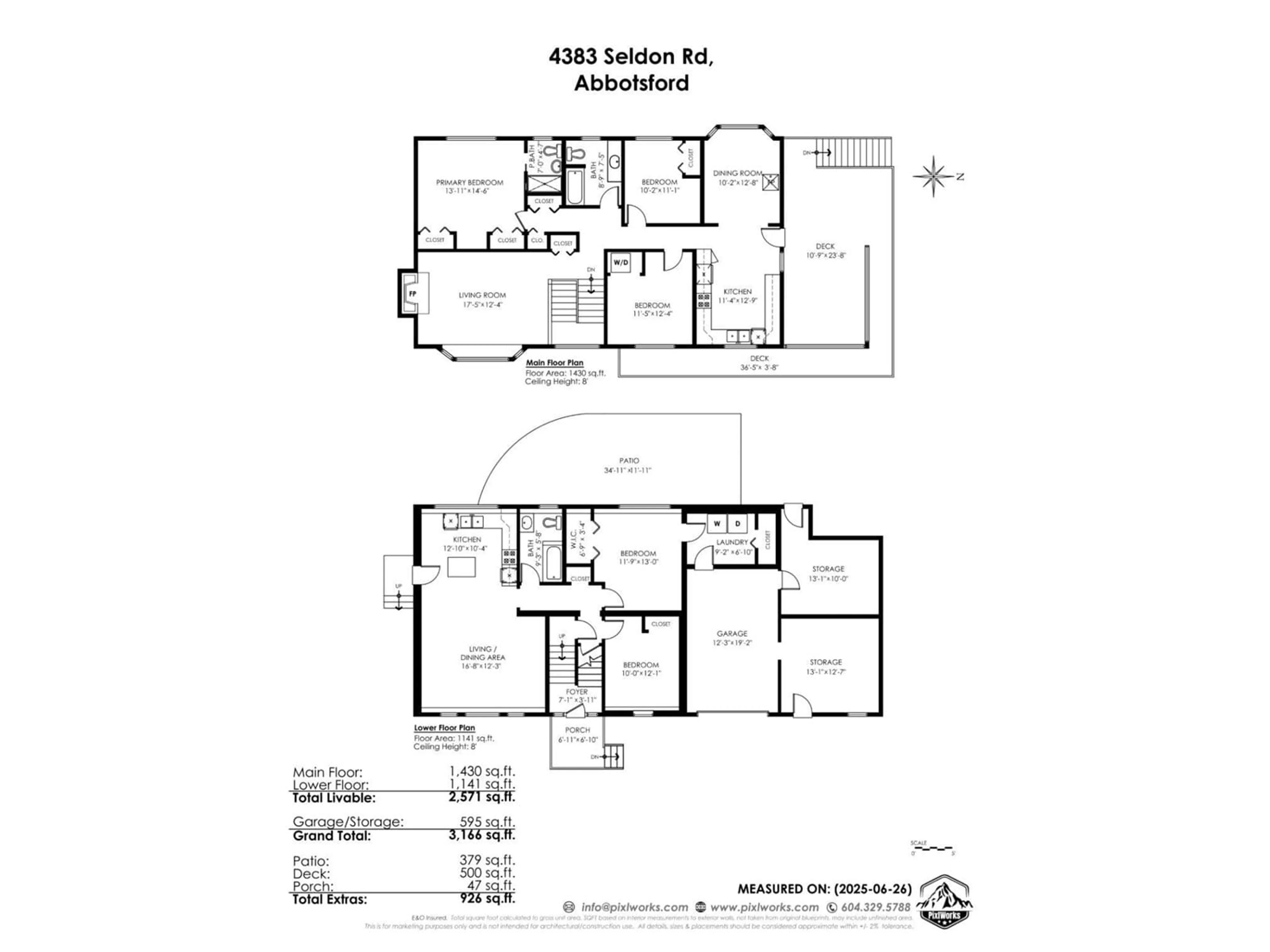 Floor plan for 4383 SELDON, Abbotsford British Columbia V2S7T7