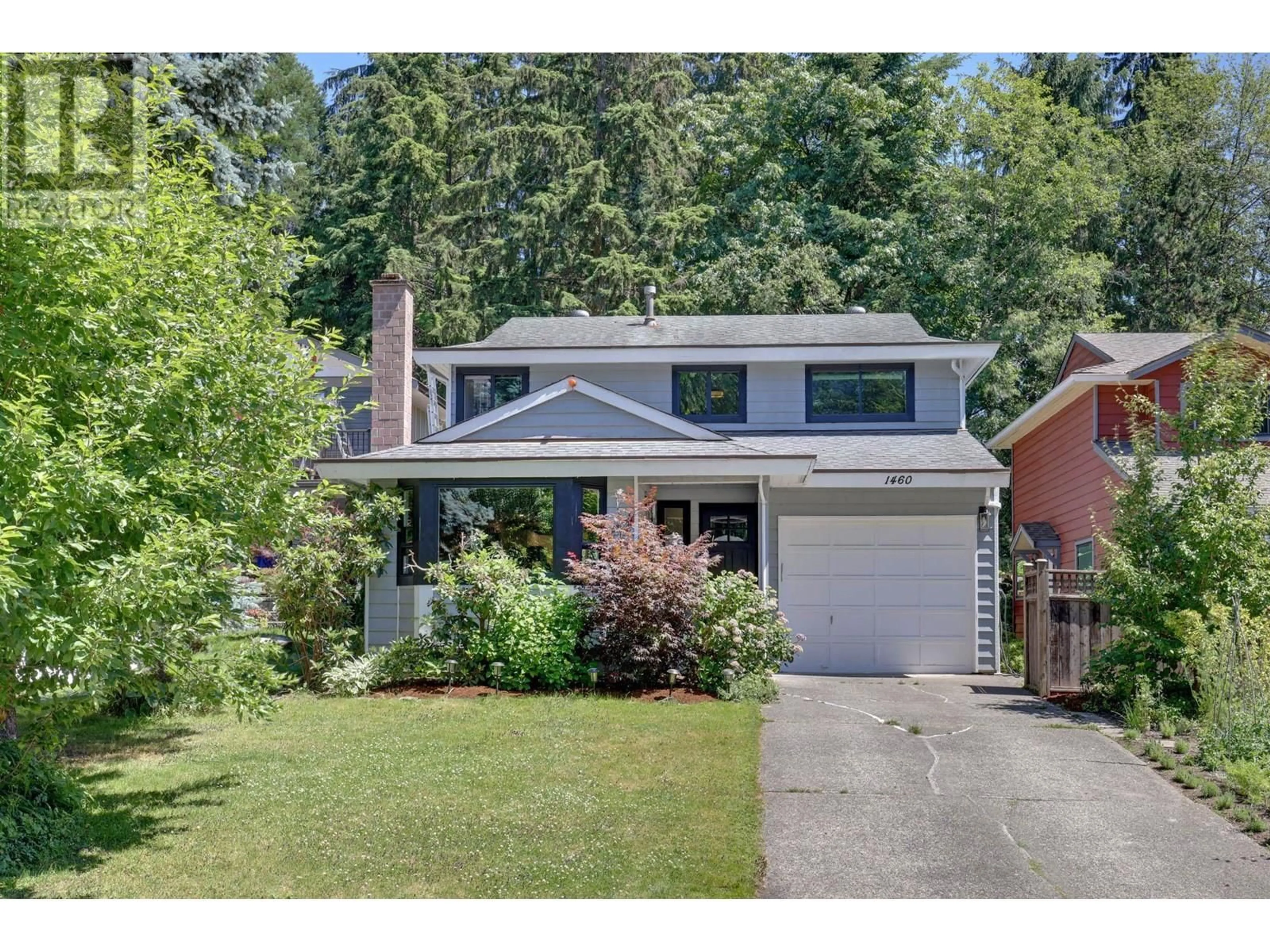 Home with vinyl exterior material, street for 1460 HAMBER COURT, Vancouver British Columbia V7G2B5