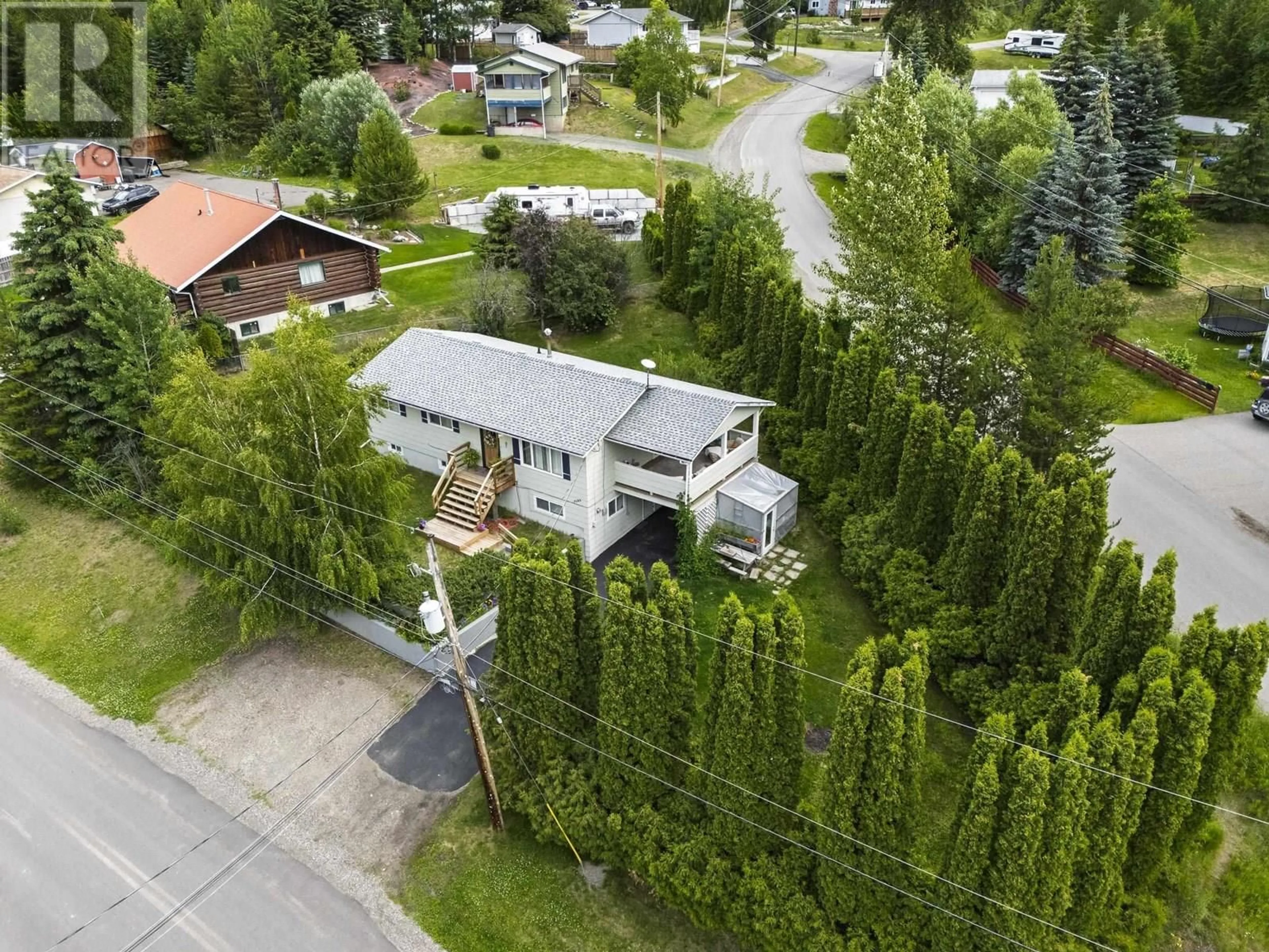 A pic from outside/outdoor area/front of a property/back of a property/a pic from drone, street for 3586 ALDERWOOD COURT, Prince George British Columbia V2K1N3