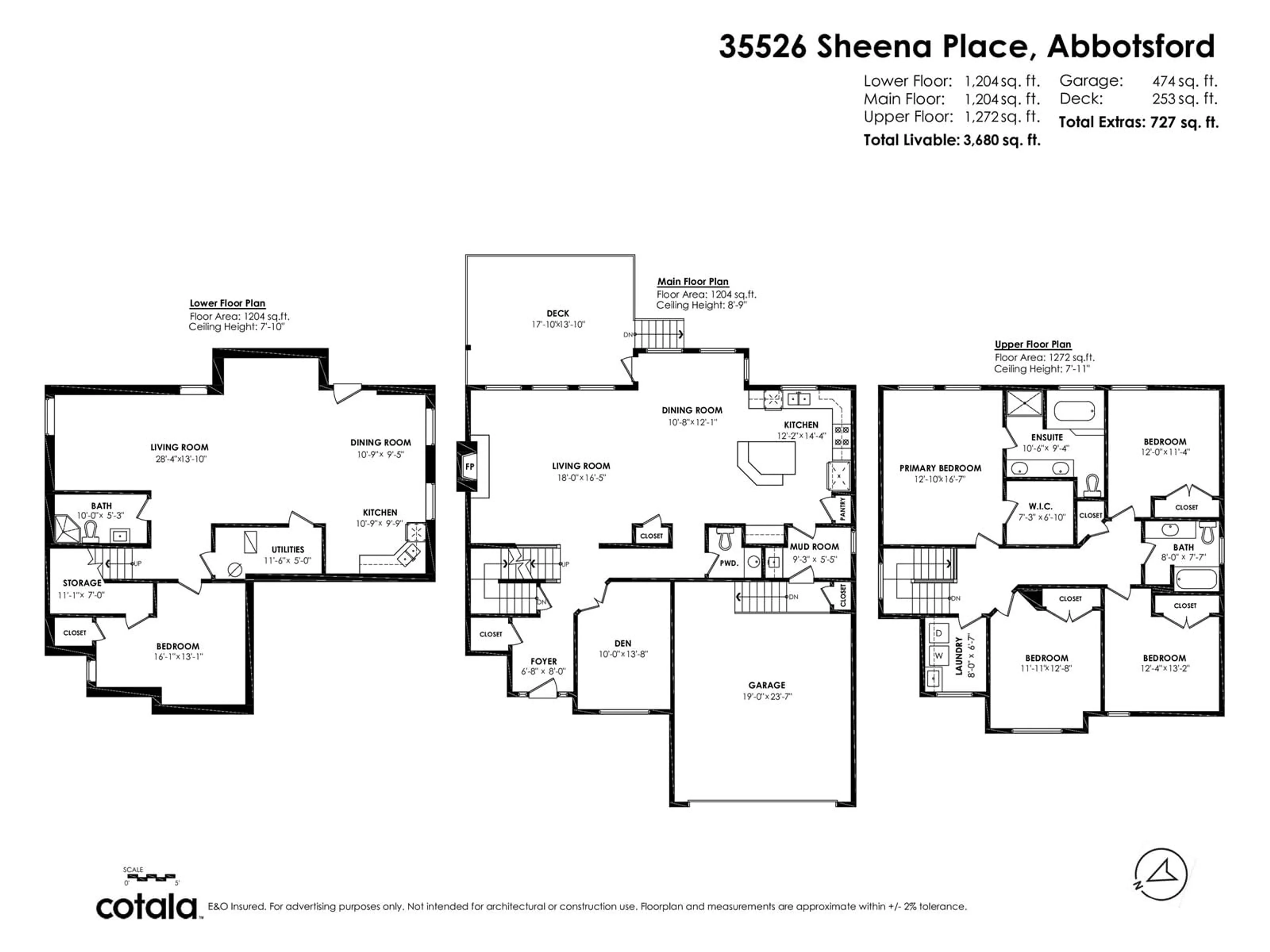 Floor plan for 35526 SHEENA, Abbotsford British Columbia V3G0A2