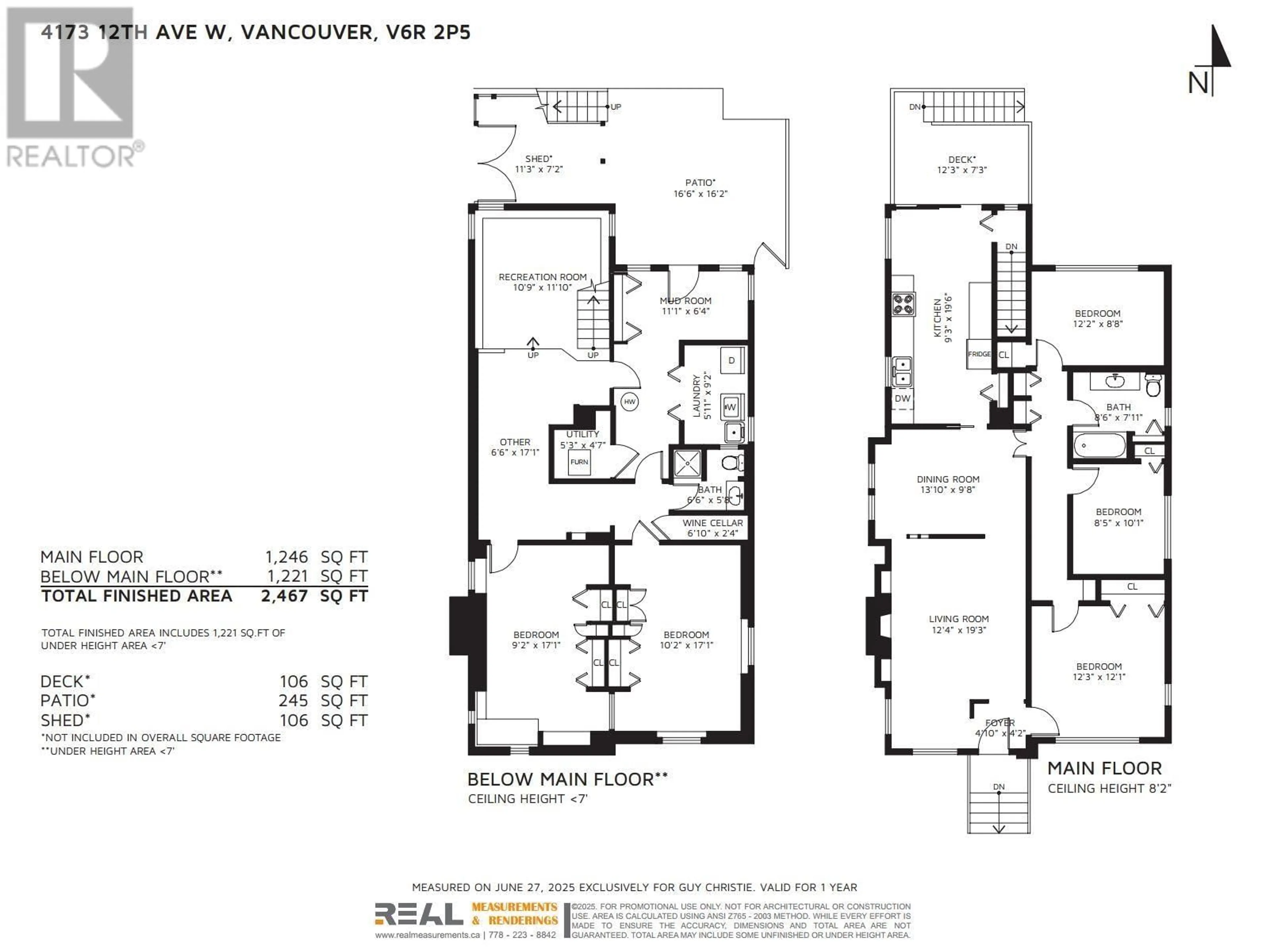 Floor plan for 4173 12TH AVENUE, Vancouver British Columbia V6R2P5