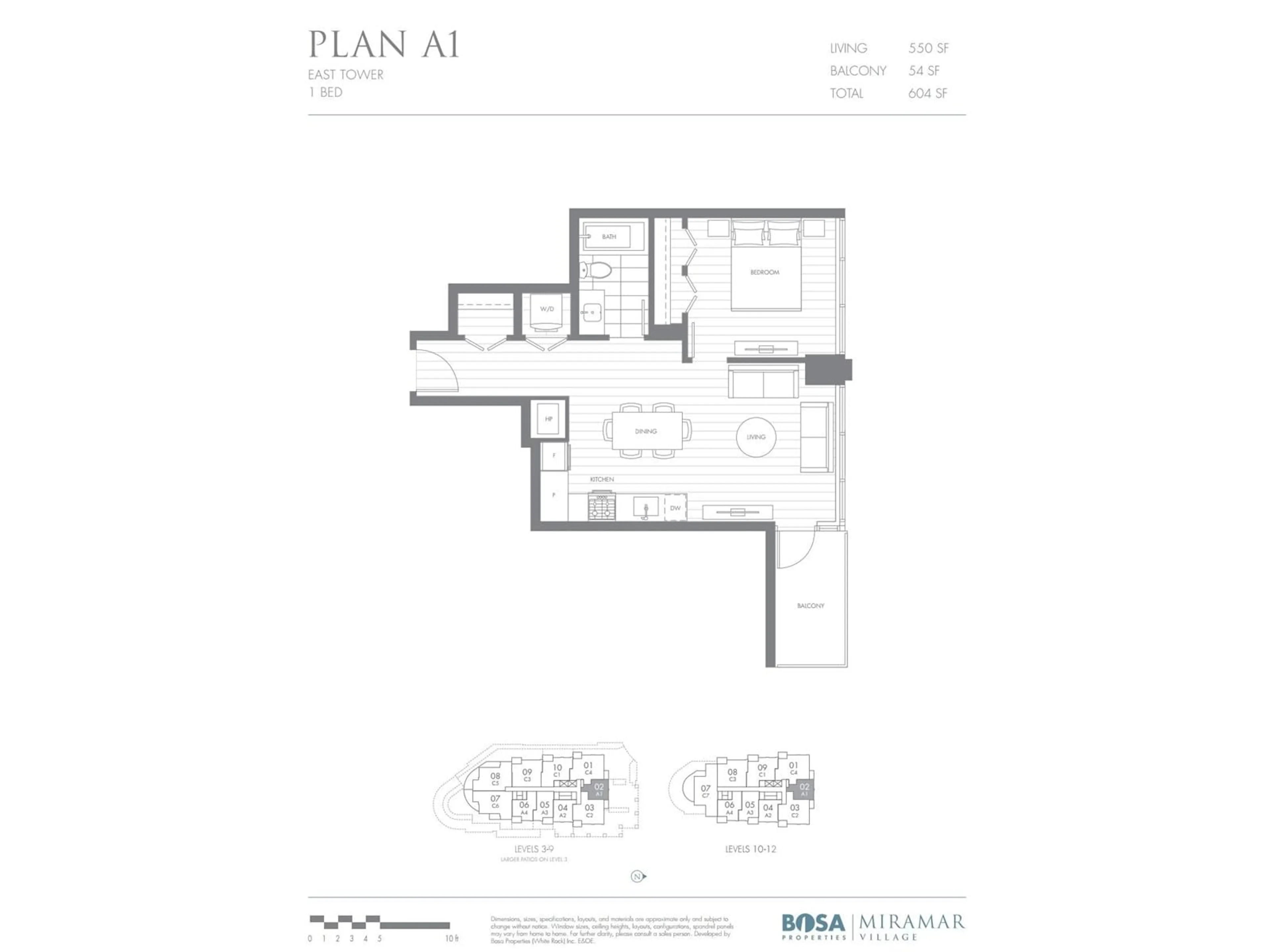 Floor plan for 1202 - 1441 JOHNSTON, Surrey British Columbia V4B3Z4