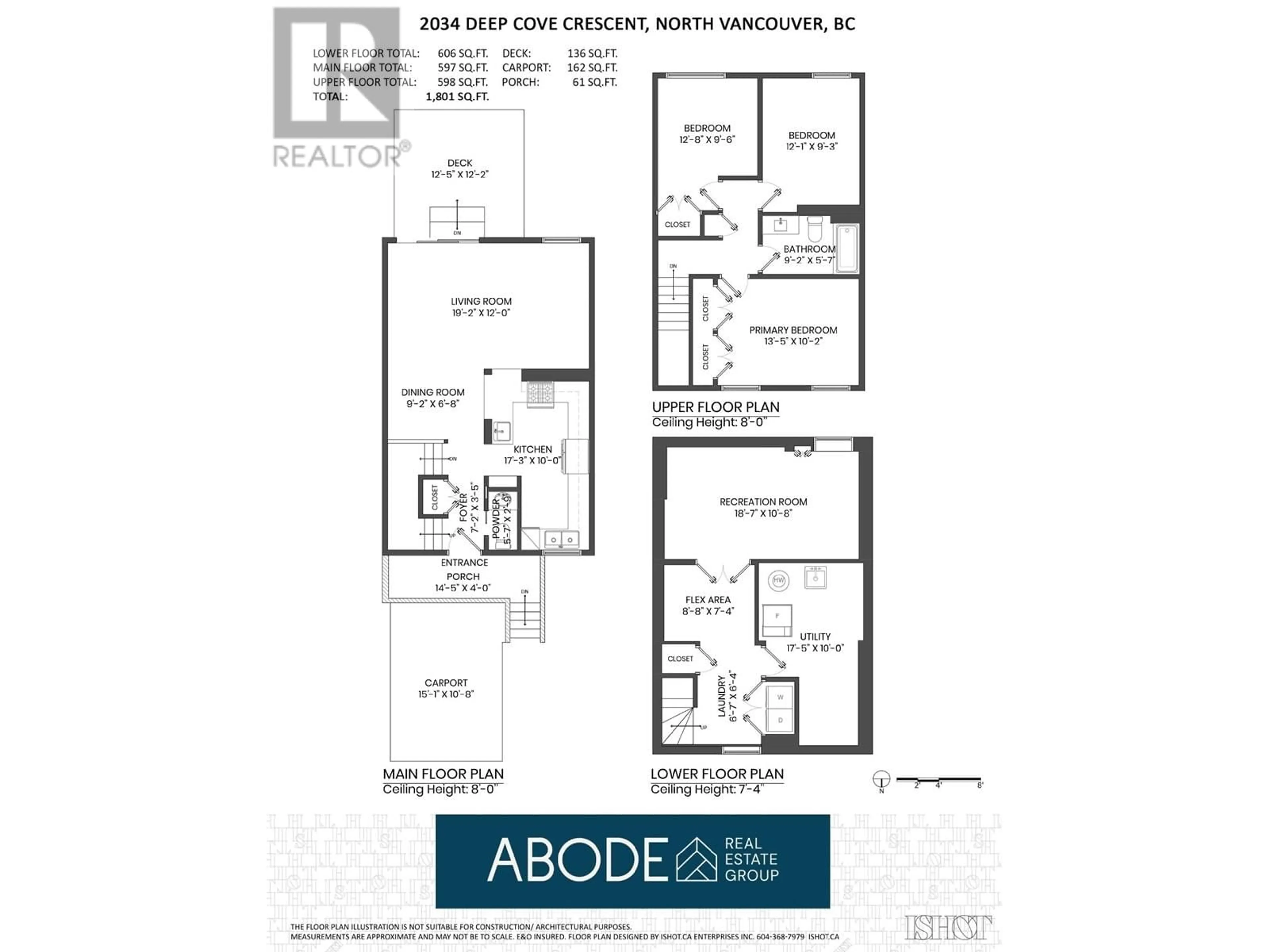 Floor plan for 2034 DEEP COVE CRESCENT, North Vancouver British Columbia V7G1T2