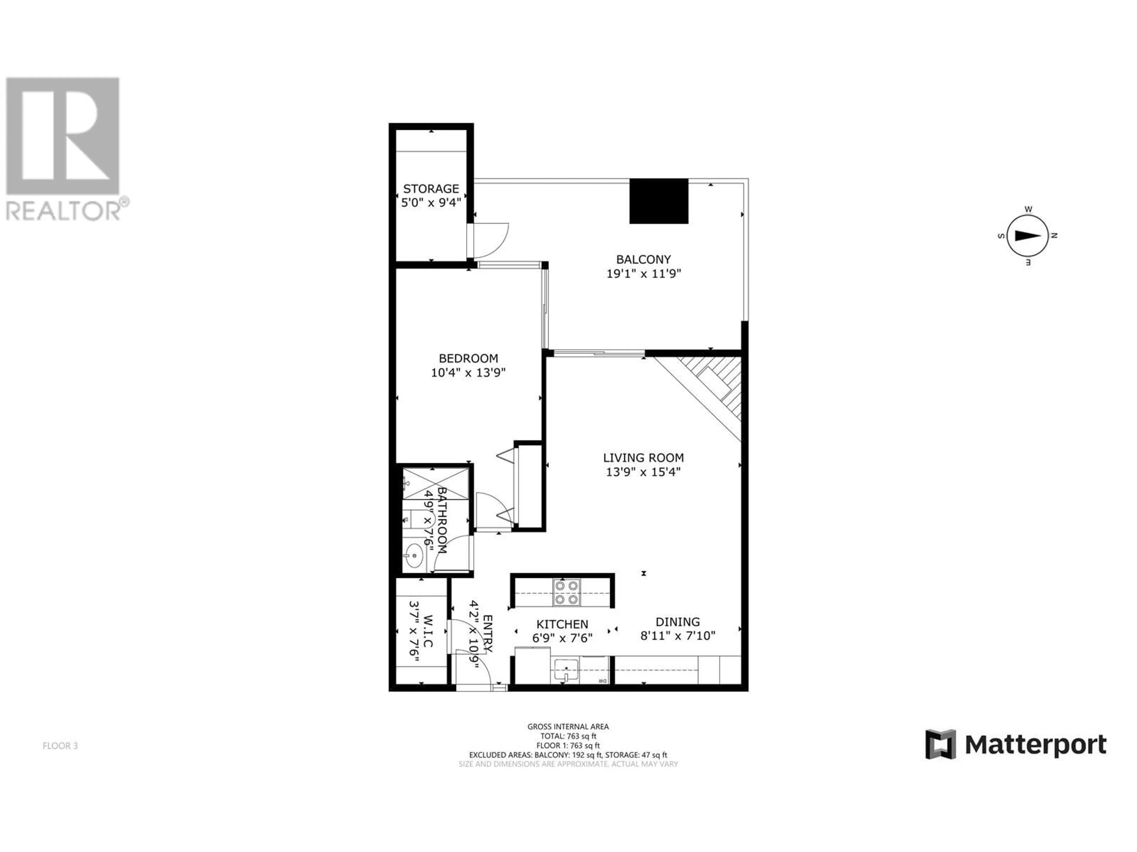 Floor plan for 301 - 7871 NO. 1 ROAD, Richmond British Columbia V7C1T7