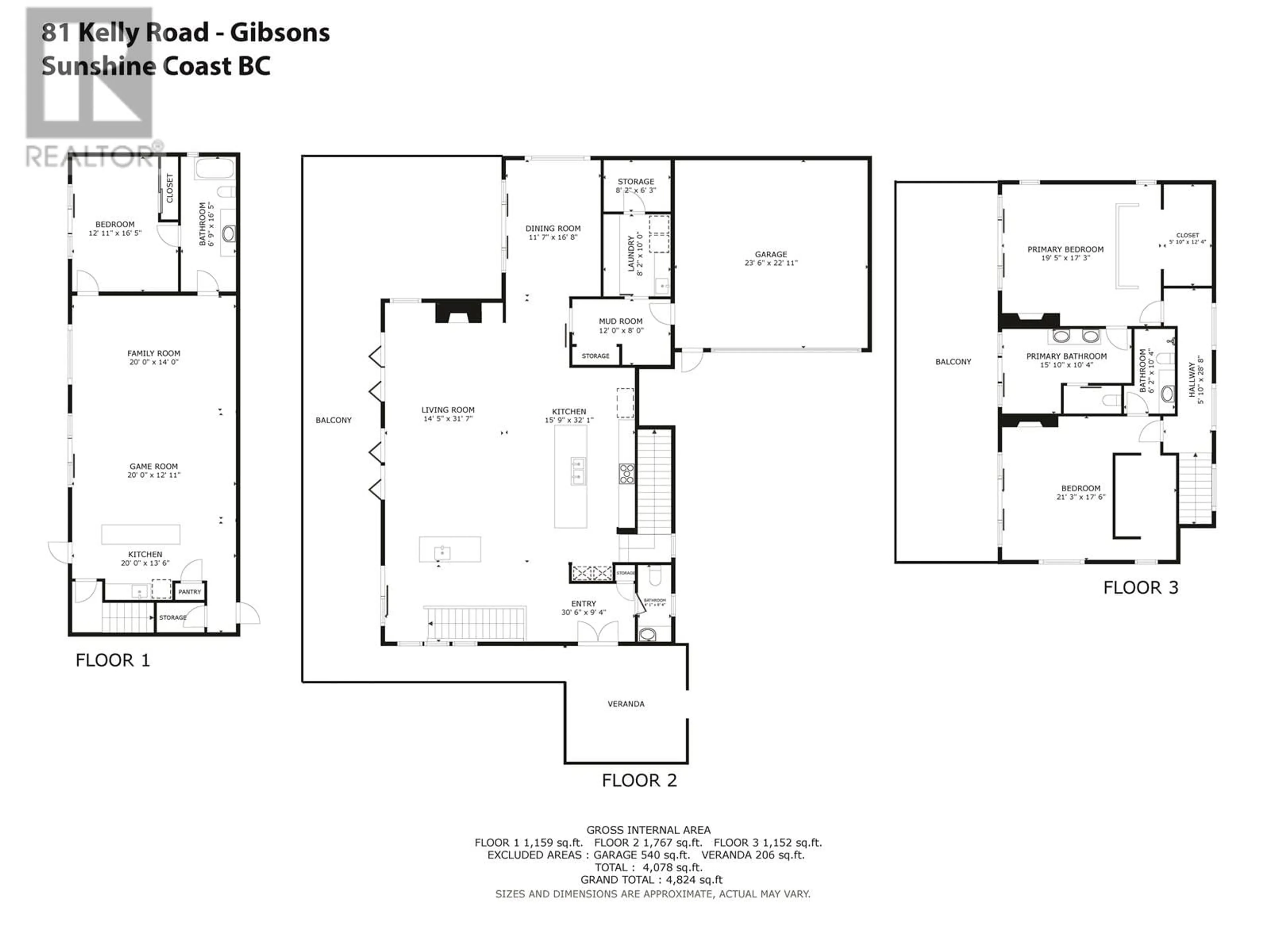 Floor plan for 81 KELLY ROAD, Gibsons British Columbia V0N1V3