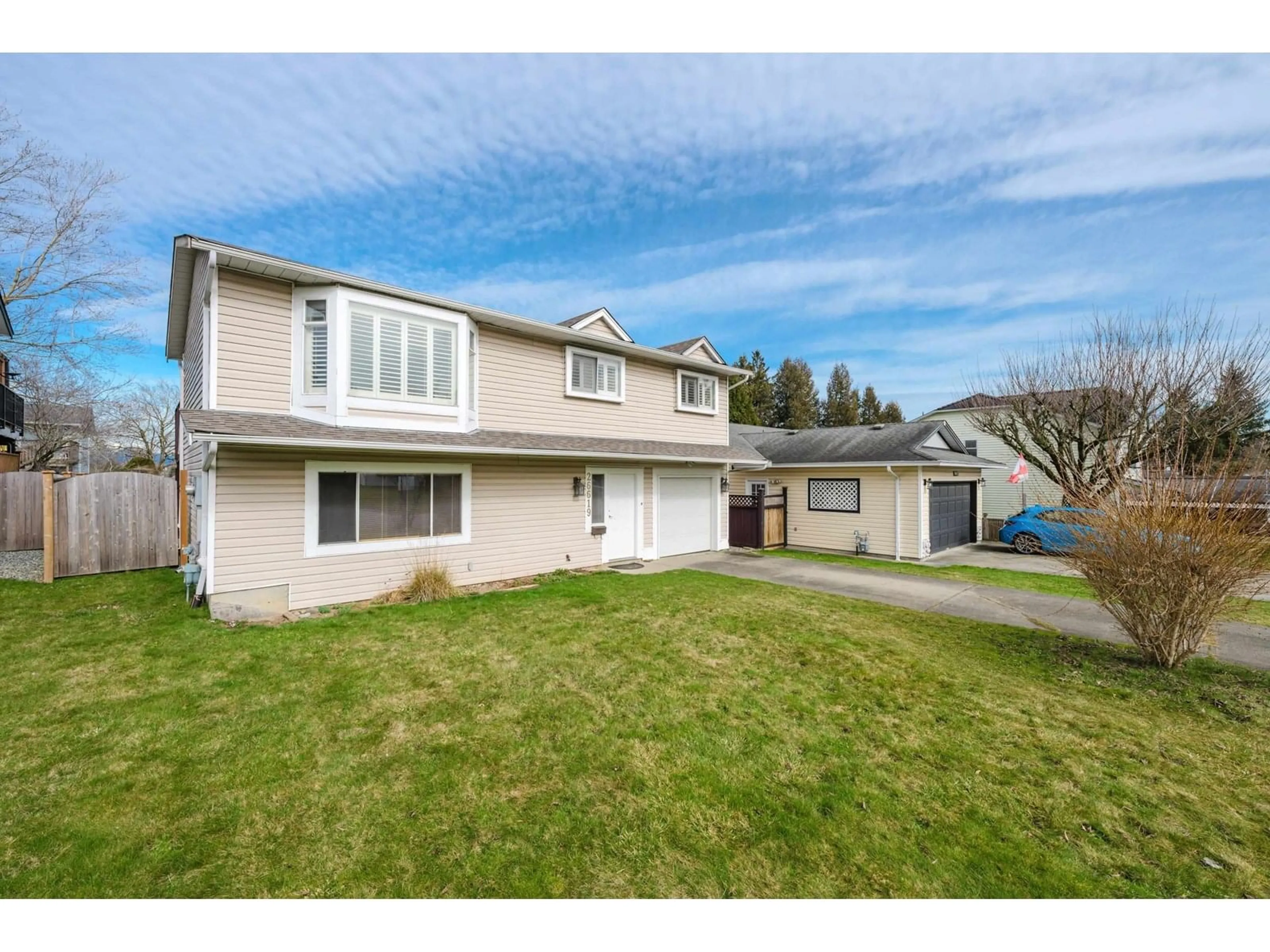 Home with vinyl exterior material, street for 26619 30, Langley British Columbia V4W3B7