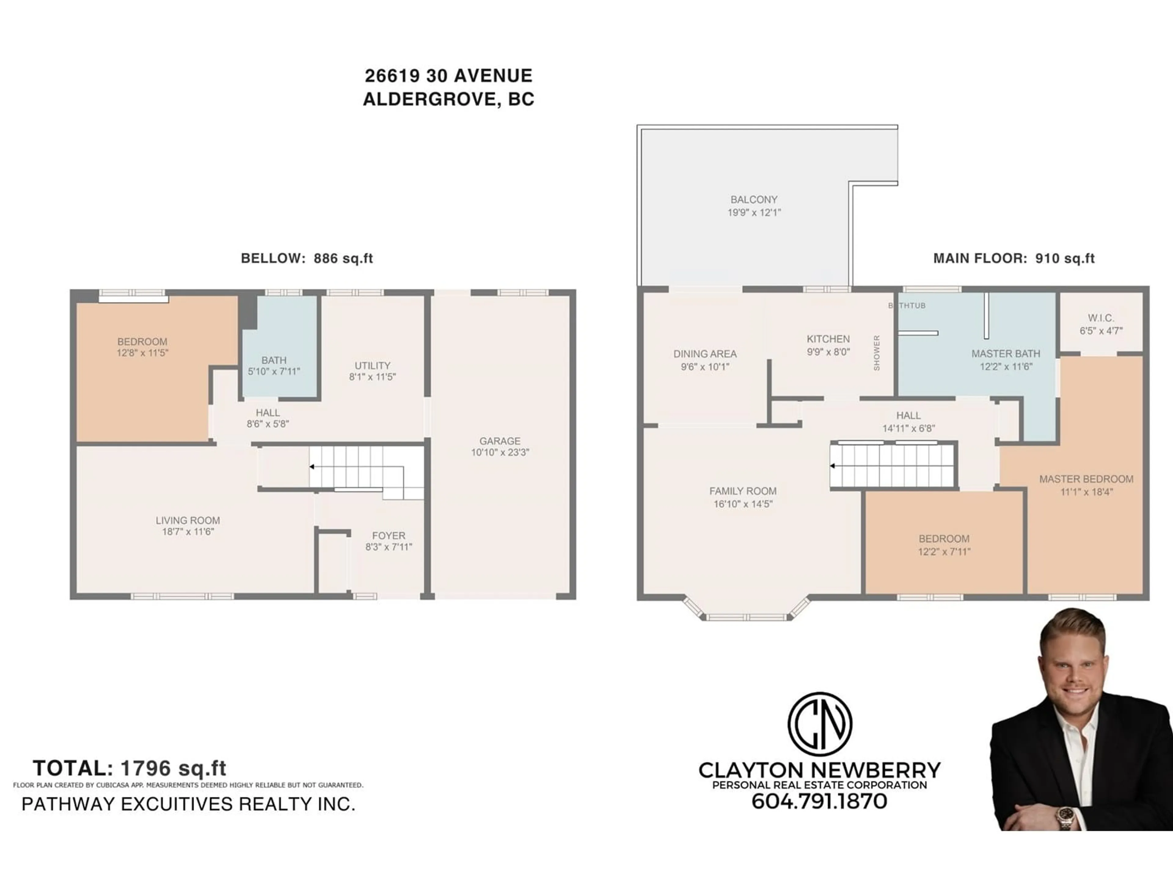 Floor plan for 26619 30, Langley British Columbia V4W3B7