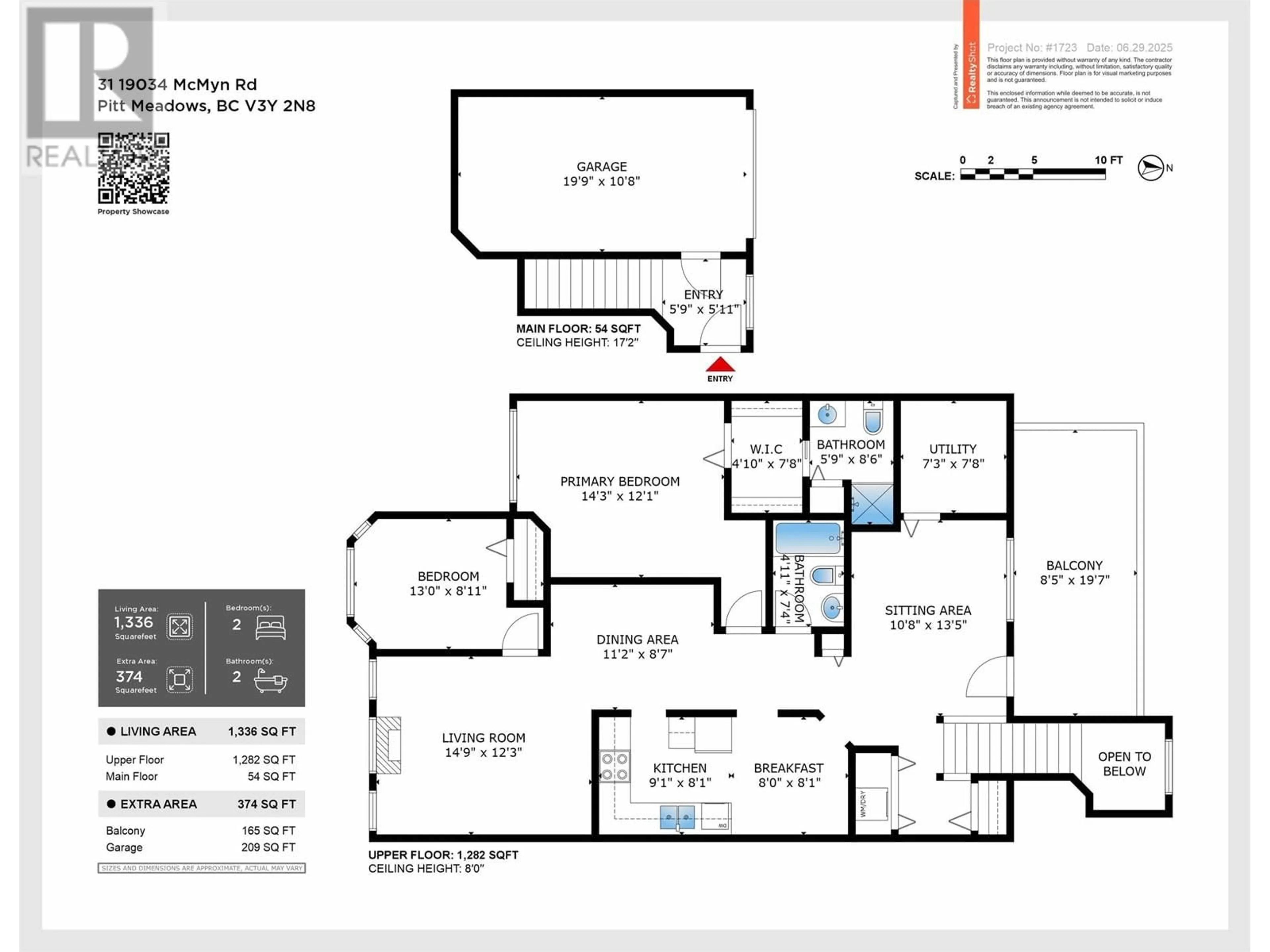 Floor plan for 31 - 19034 MCMYN ROAD, Pitt Meadows British Columbia V3Y2N8