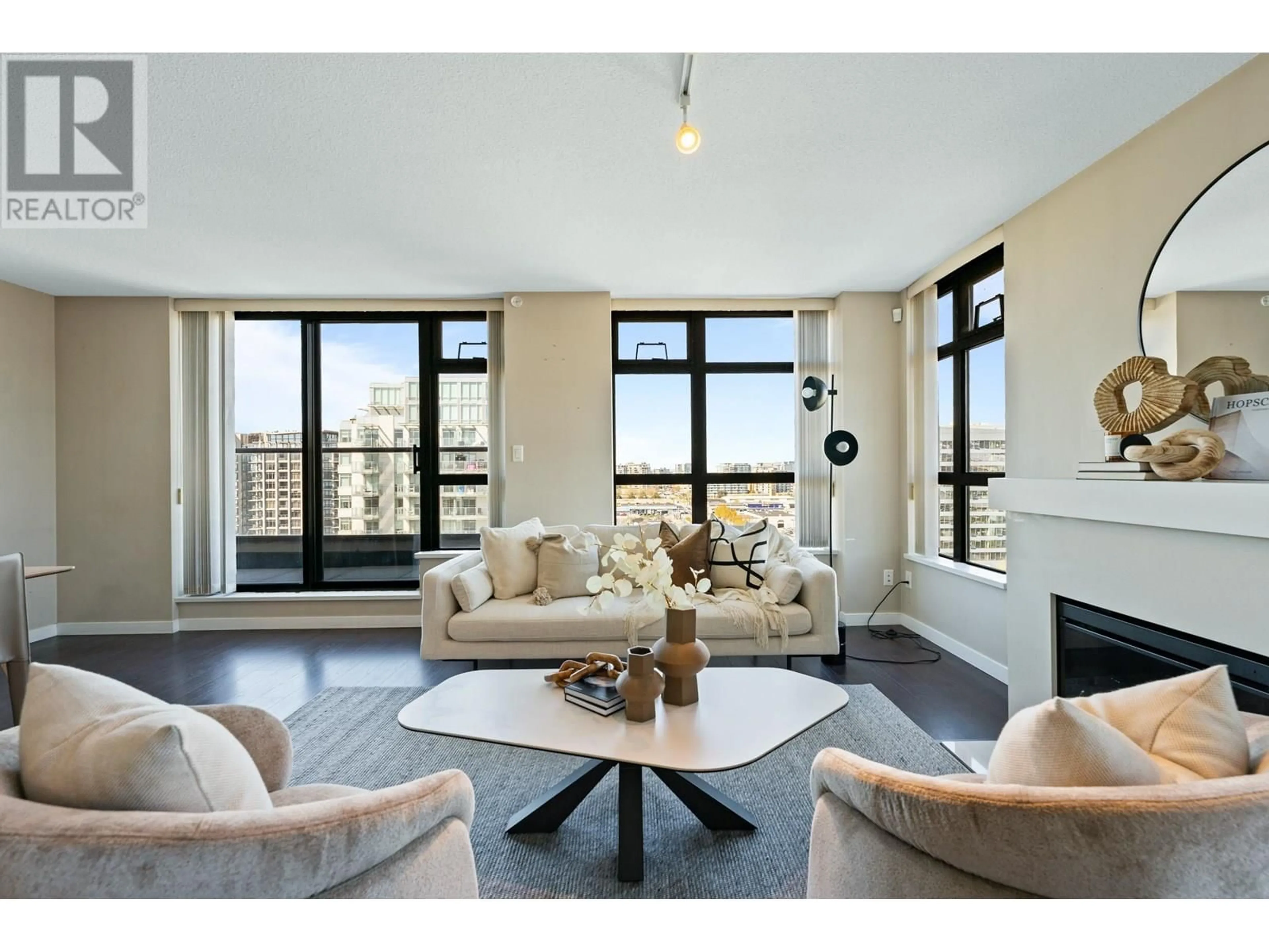 Living room with furniture, unknown for 1301 - 8120 LANSDOWNE ROAD, Richmond British Columbia V6X0A1