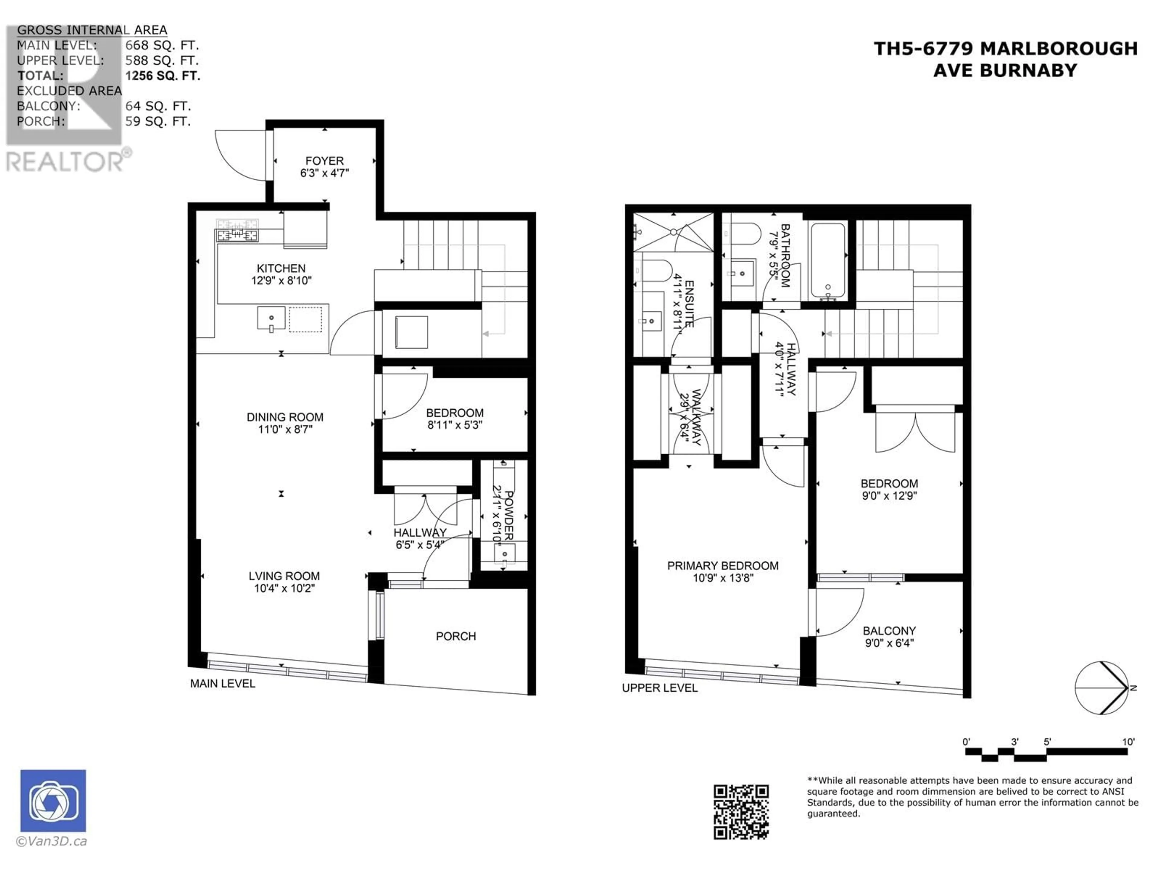 Floor plan for 6779 MARLBOROUGH AVENUE, Burnaby British Columbia V5J0J3