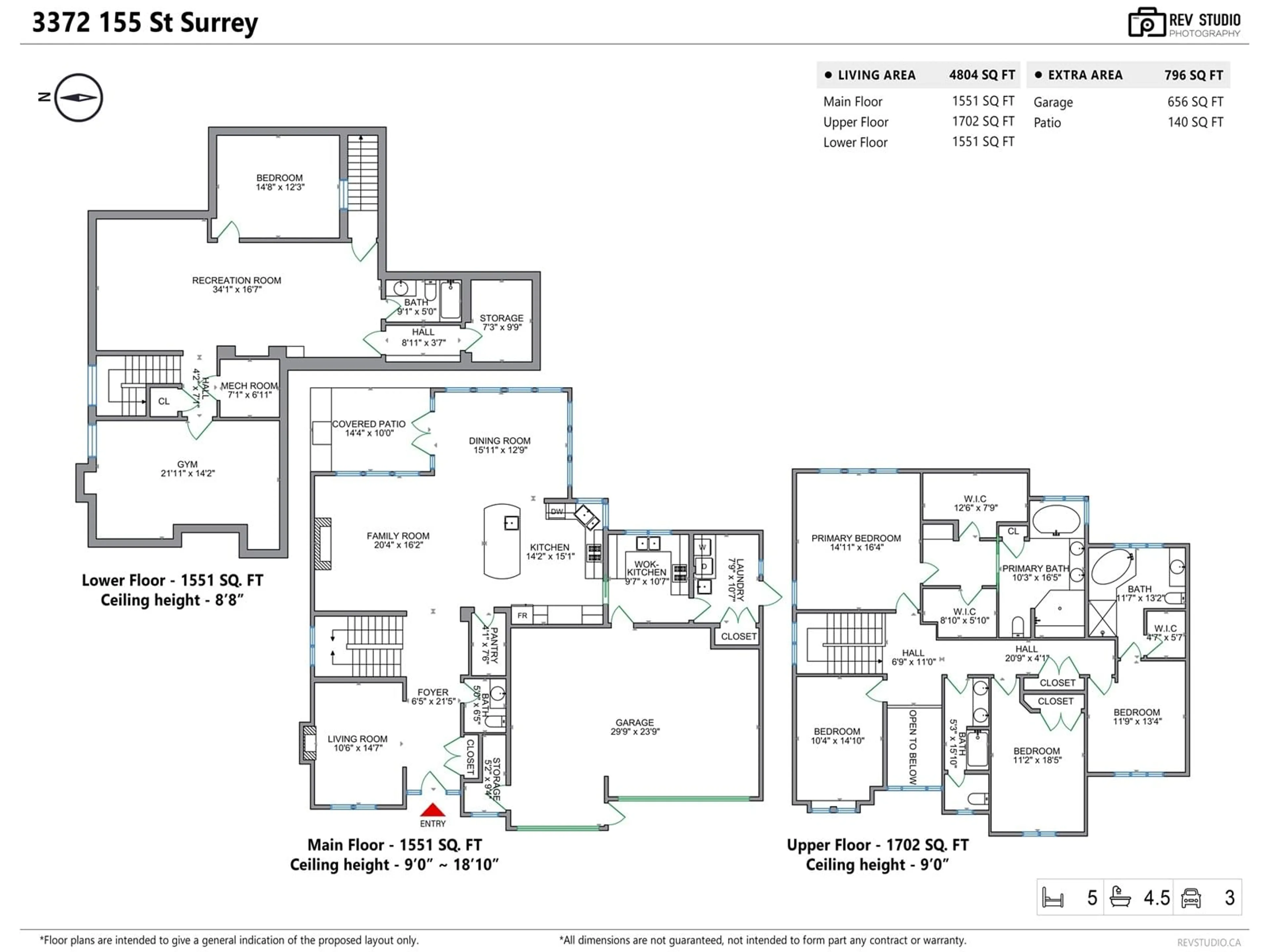 Floor plan for 3372 155, Surrey British Columbia V3Z0G4