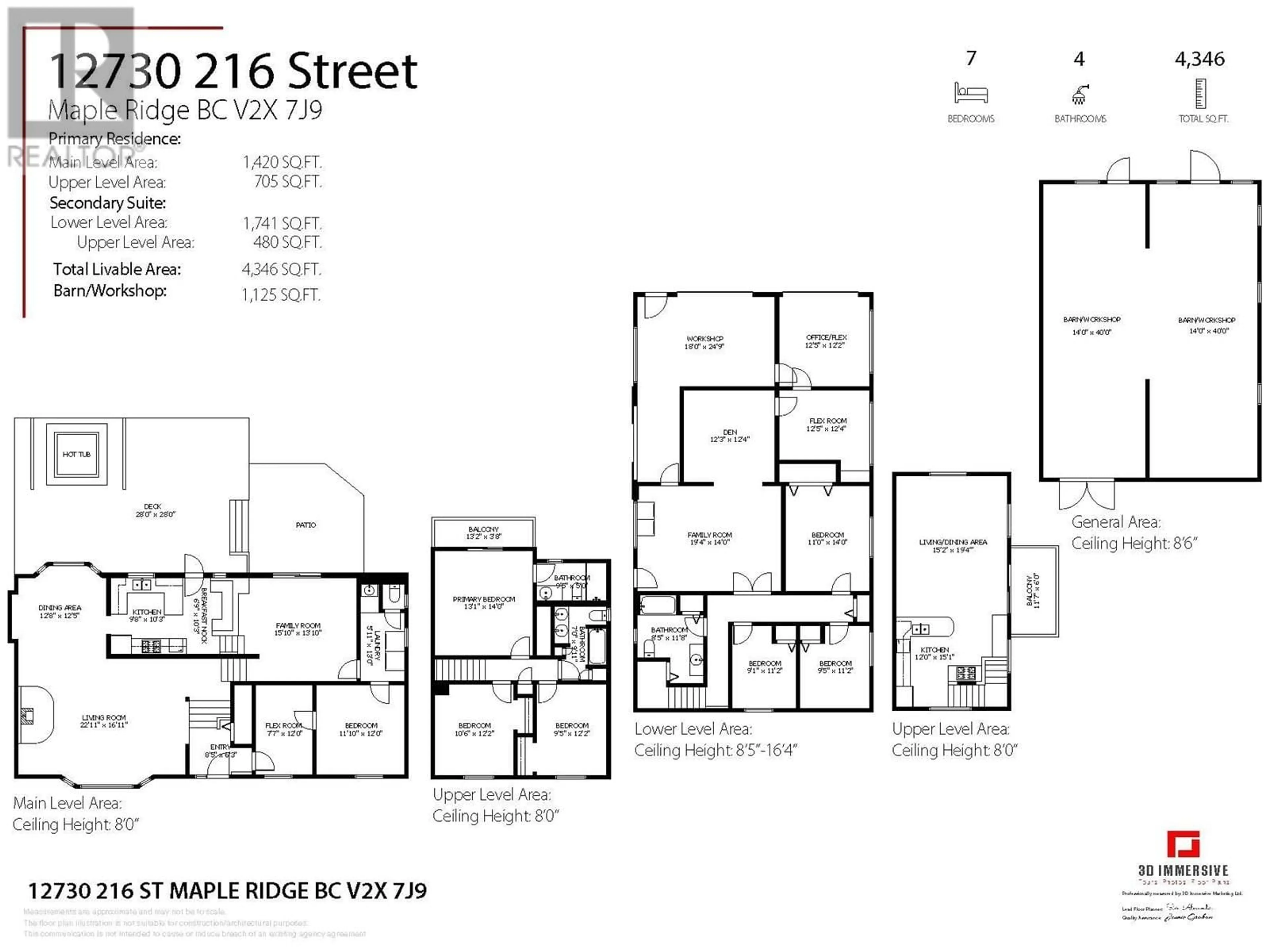 Floor plan for 12730 216 STREET, Maple Ridge British Columbia V2X7J9