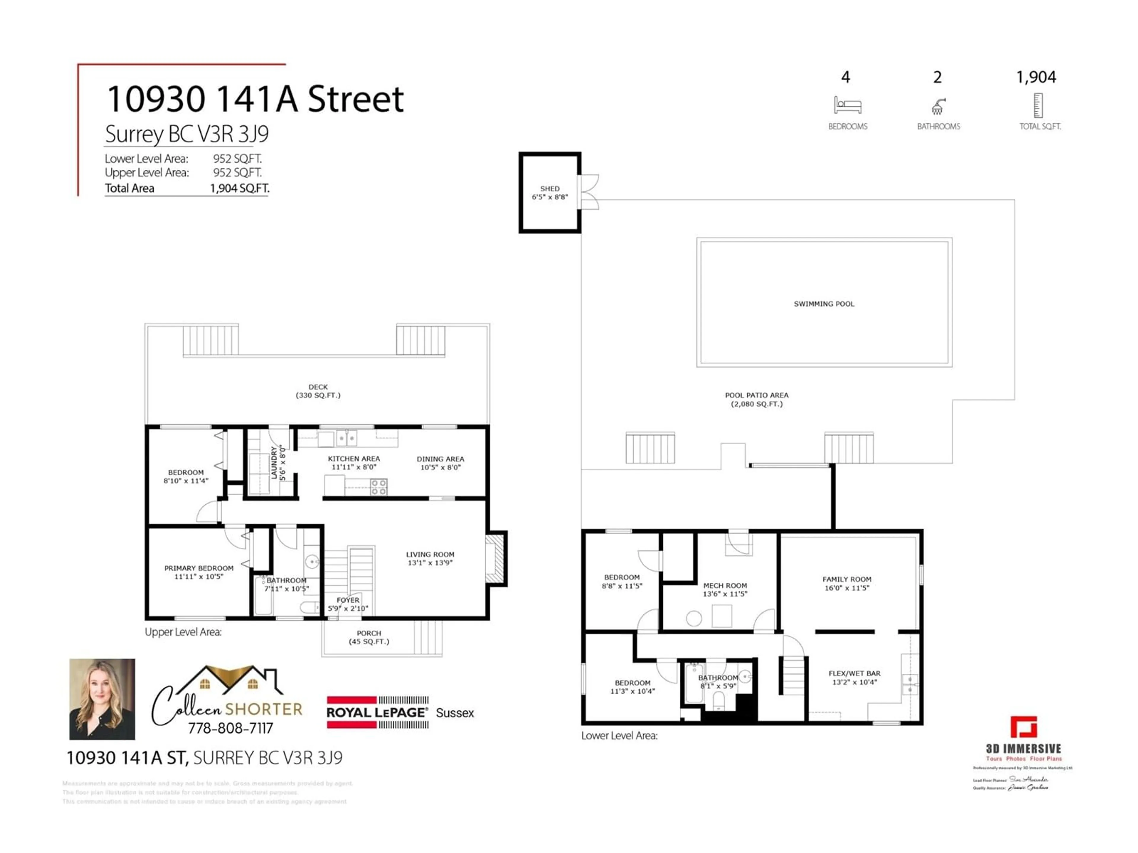 Floor plan for 10930 141 A, Surrey British Columbia V3R3J9