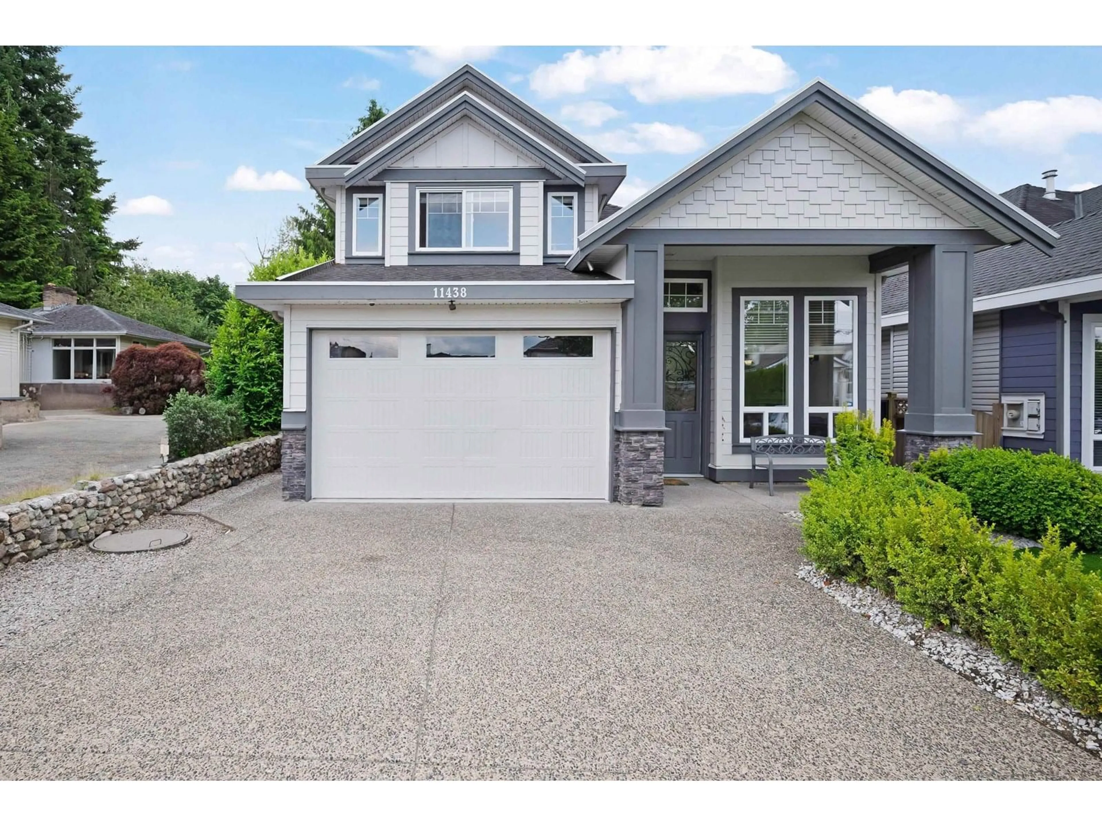 Home with vinyl exterior material, street for 11438 81A, Delta British Columbia V4C2A6