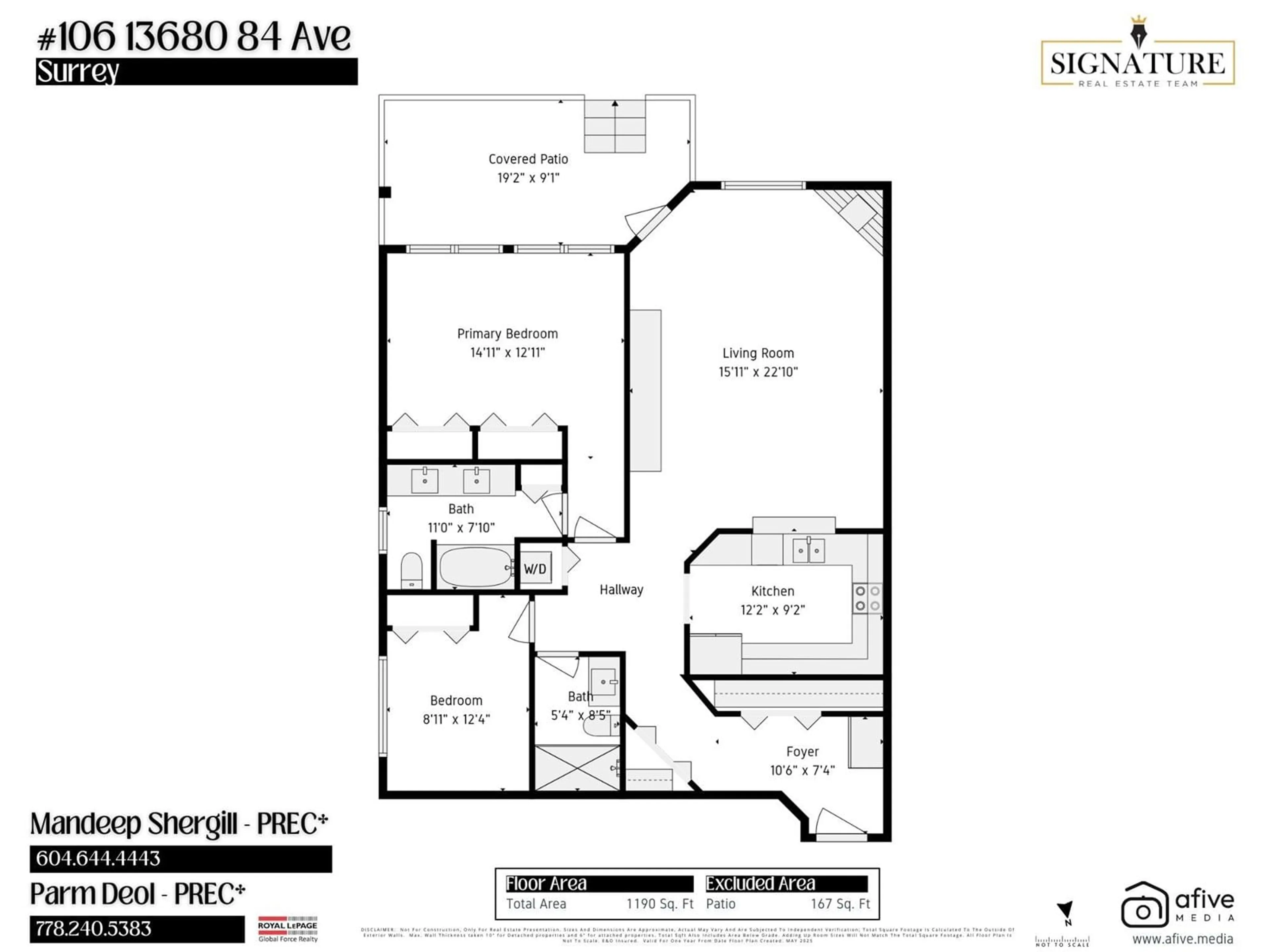 Floor plan for 106 - 13680 84, Surrey British Columbia V3W0T6