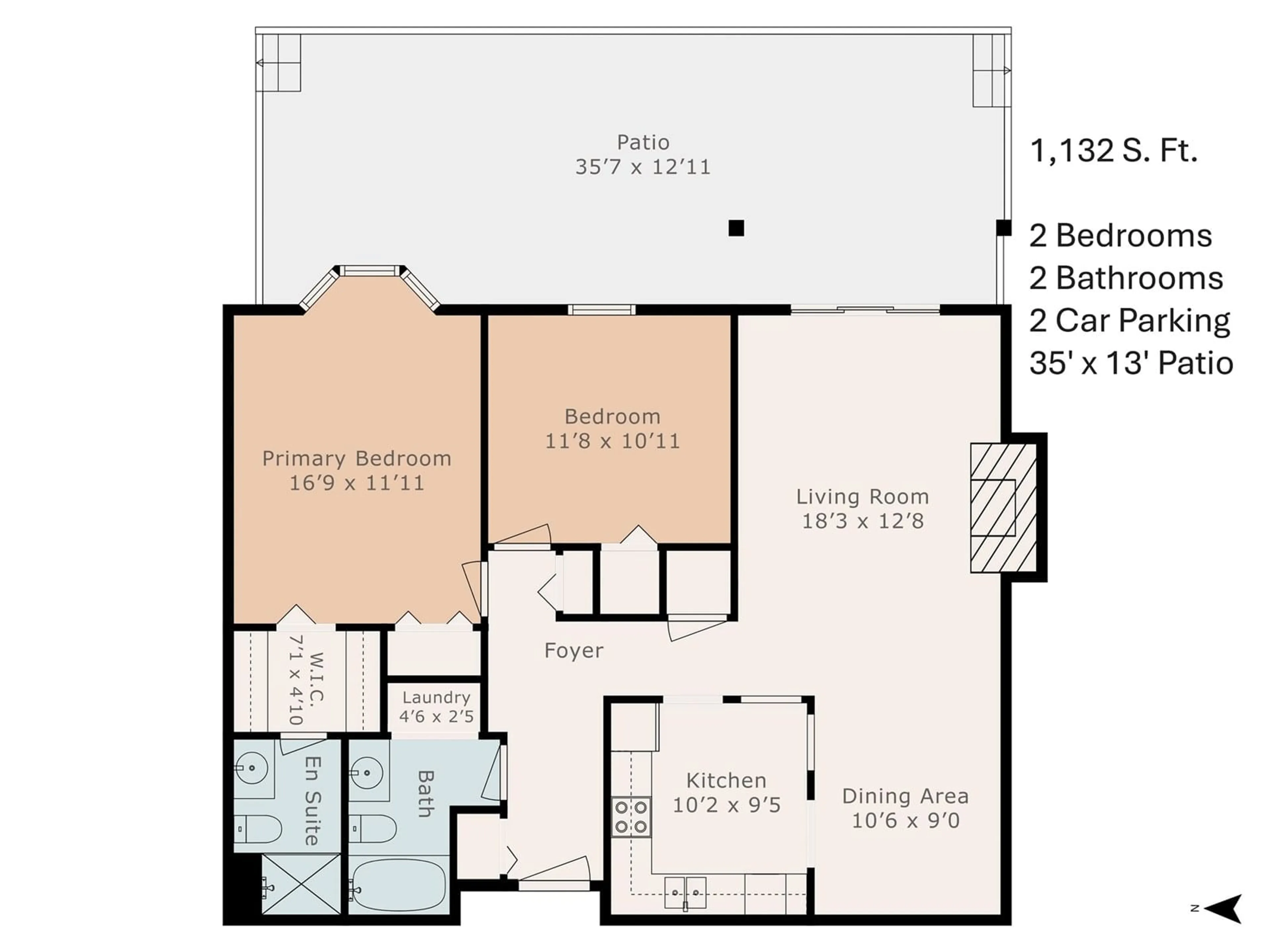 Floor plan for 108 - 13911 70, Surrey British Columbia V3R5N6