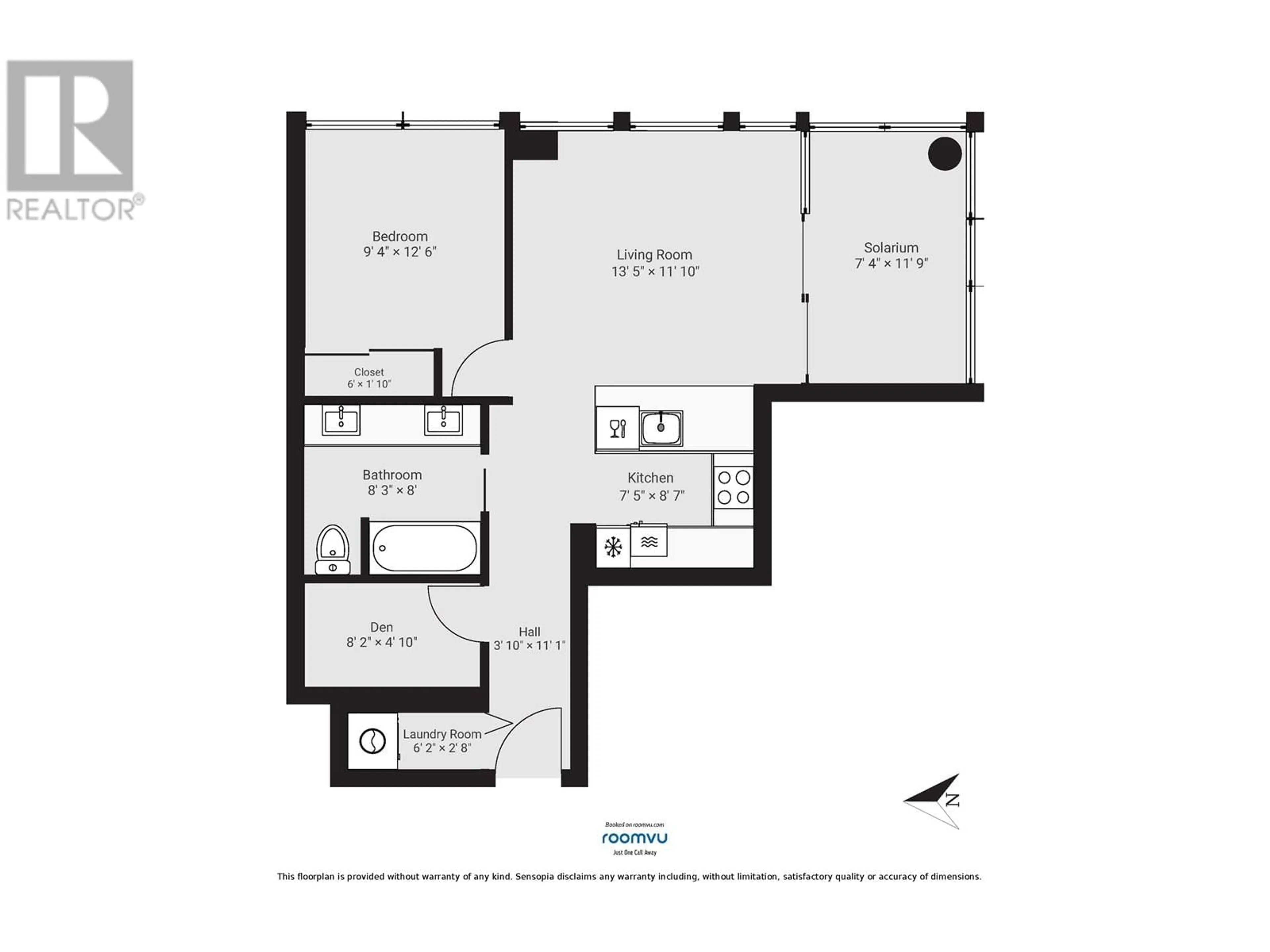 Floor plan for 1503 - 1783 MANITOBA STREET, Vancouver British Columbia V5Y0K1