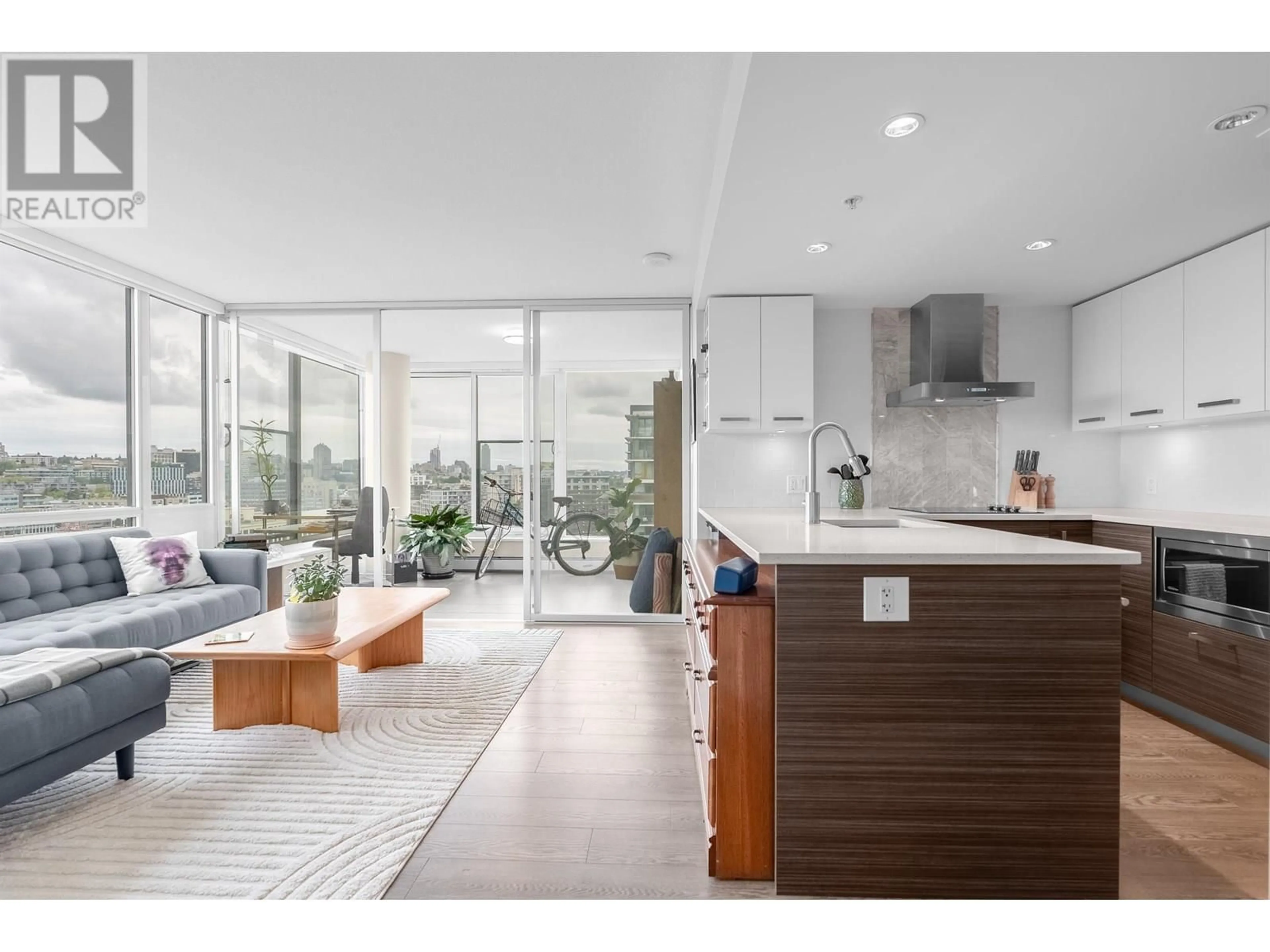 Open concept kitchen, ceramic/tile floor for 1503 - 1783 MANITOBA STREET, Vancouver British Columbia V5Y0K1