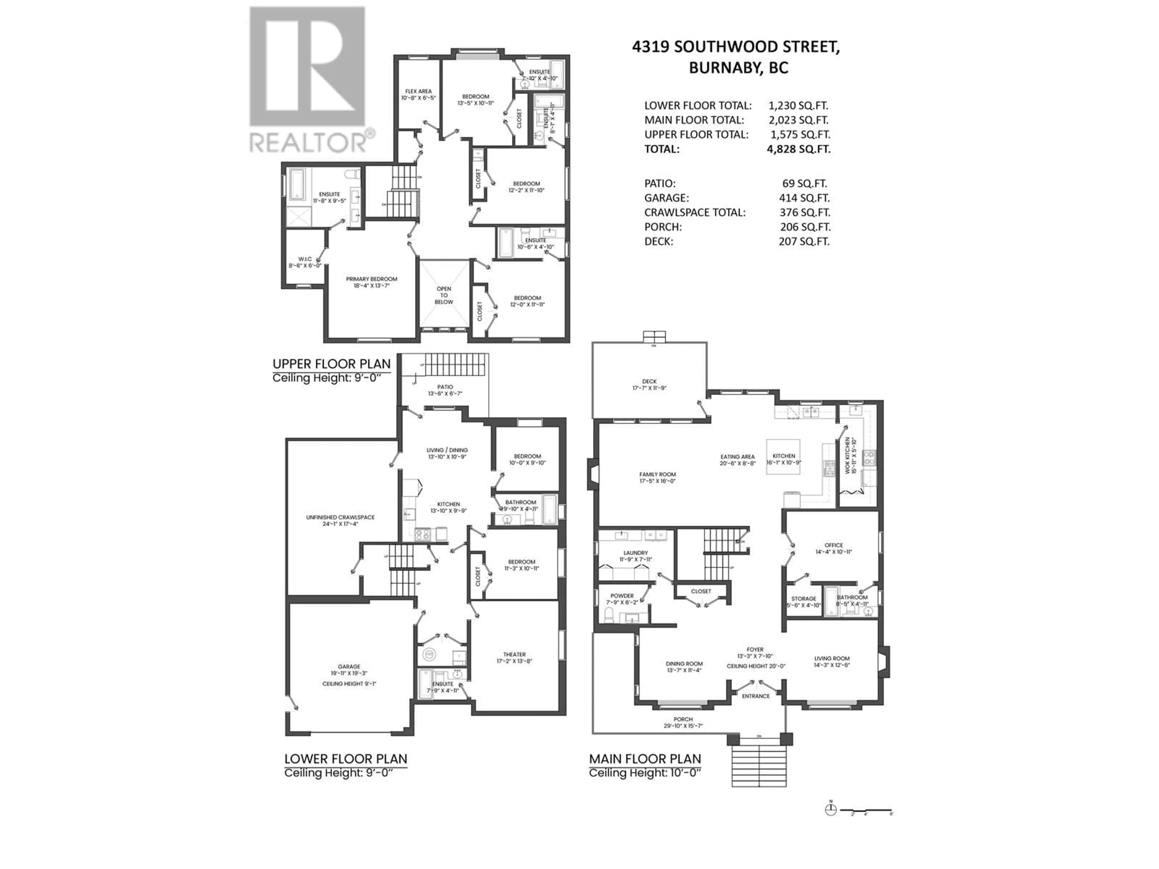 Floor plan for 4319 SOUTHWOOD STREET, Burnaby British Columbia V5J2G3