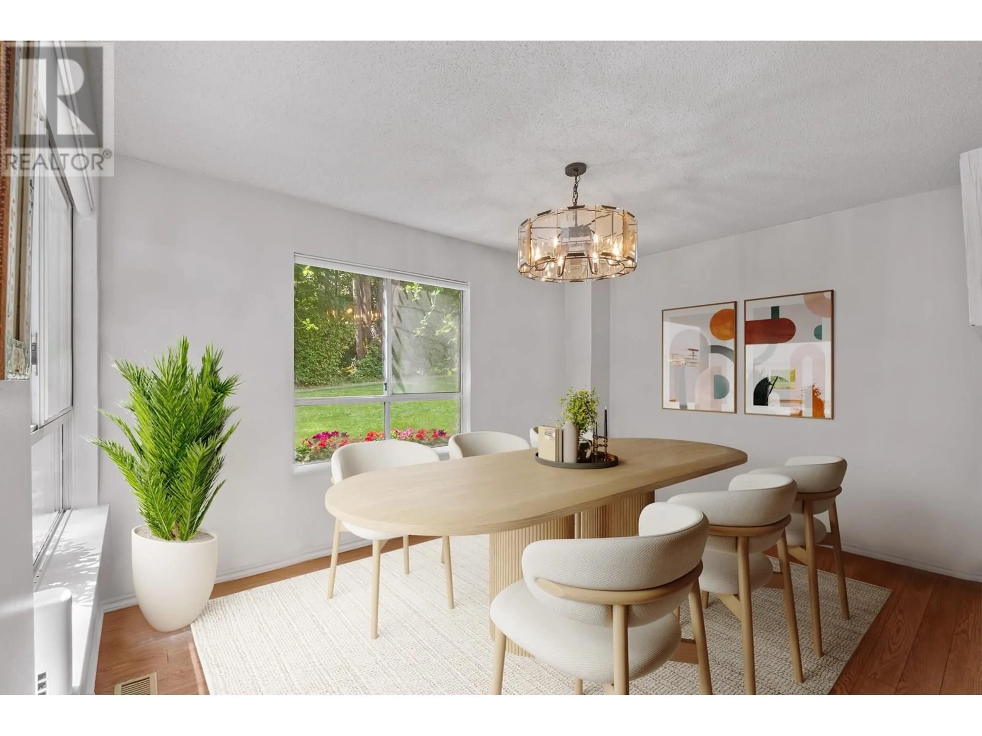 Dining room, wood/laminate floor for 66 - 9000 ASH GROVE CRESCENT, Burnaby British Columbia V5A4M6