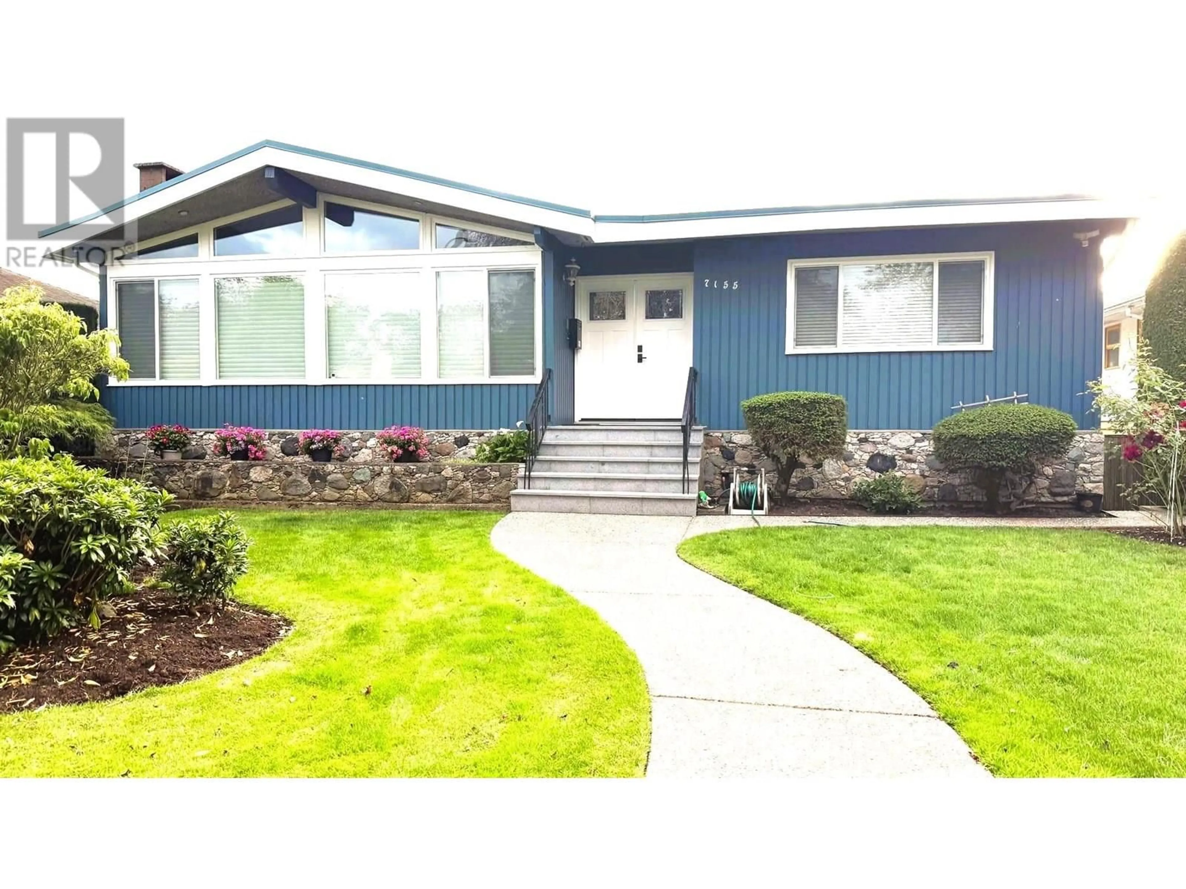 Home with vinyl exterior material, street for 7155 ELMHURST DRIVE, Vancouver British Columbia V5S2X5