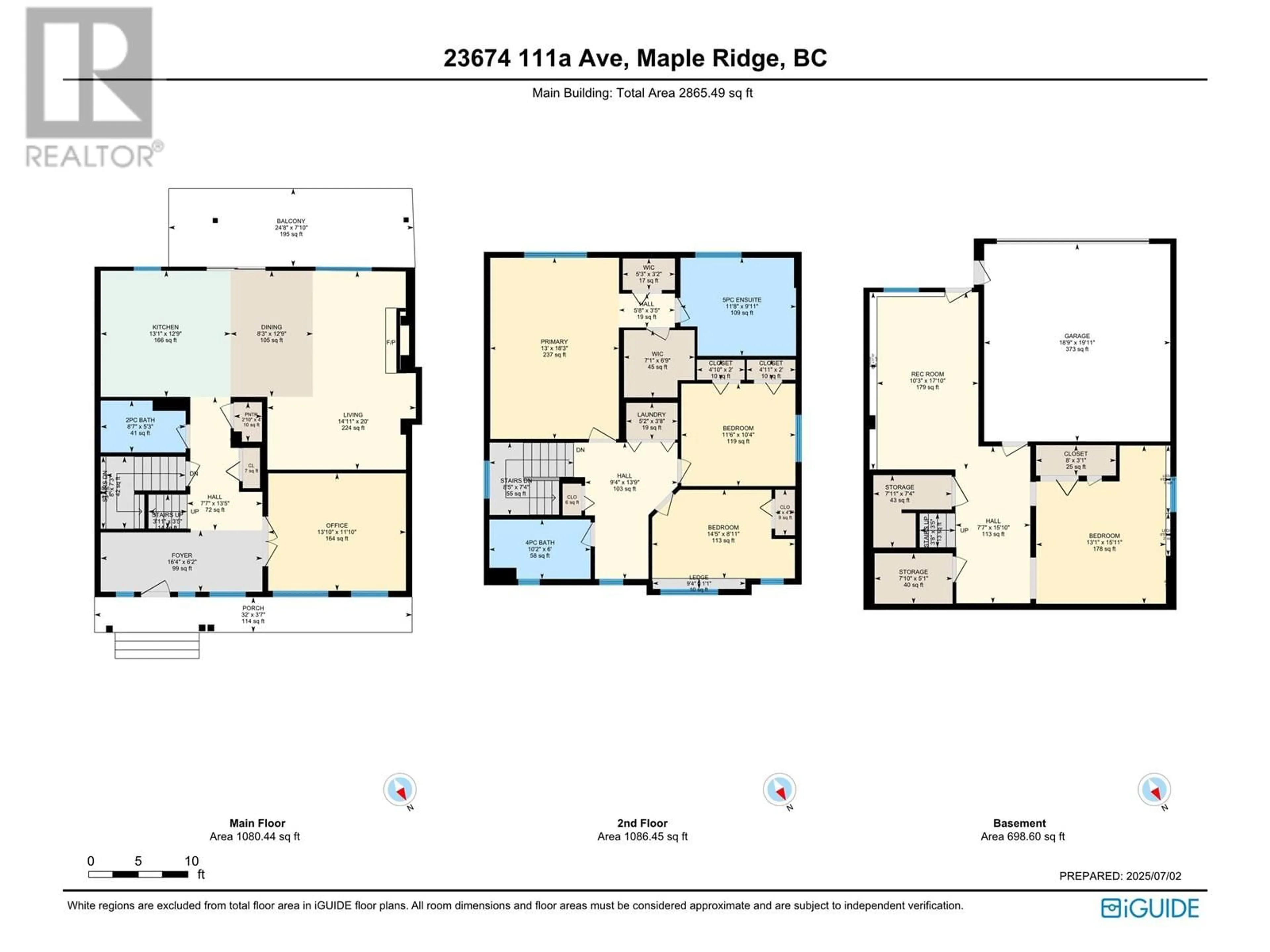 Floor plan for 23674 111A AVENUE, Maple Ridge British Columbia V2W2G1