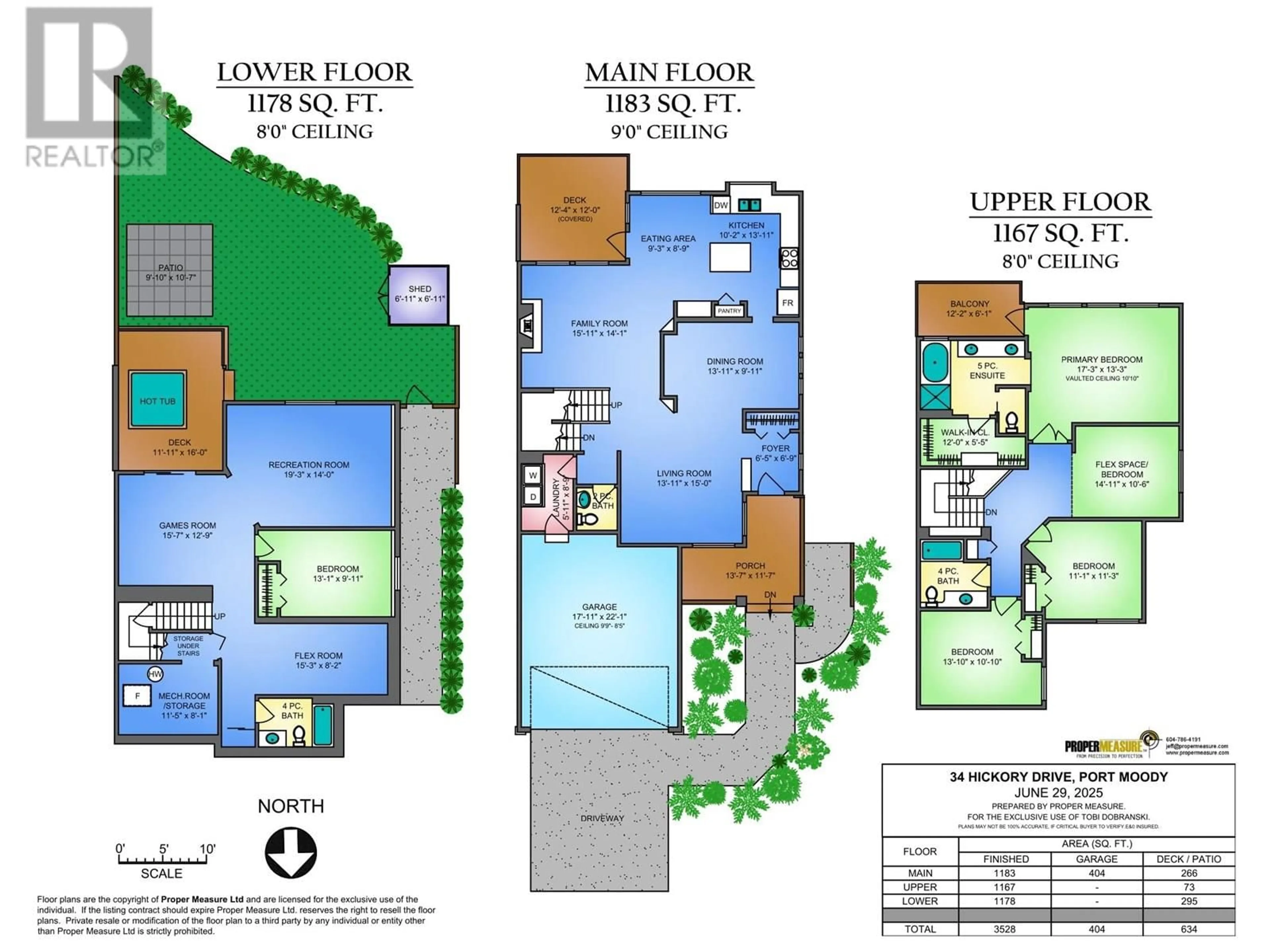 Floor plan for 34 HICKORY DRIVE, Port Moody British Columbia V3H5L9