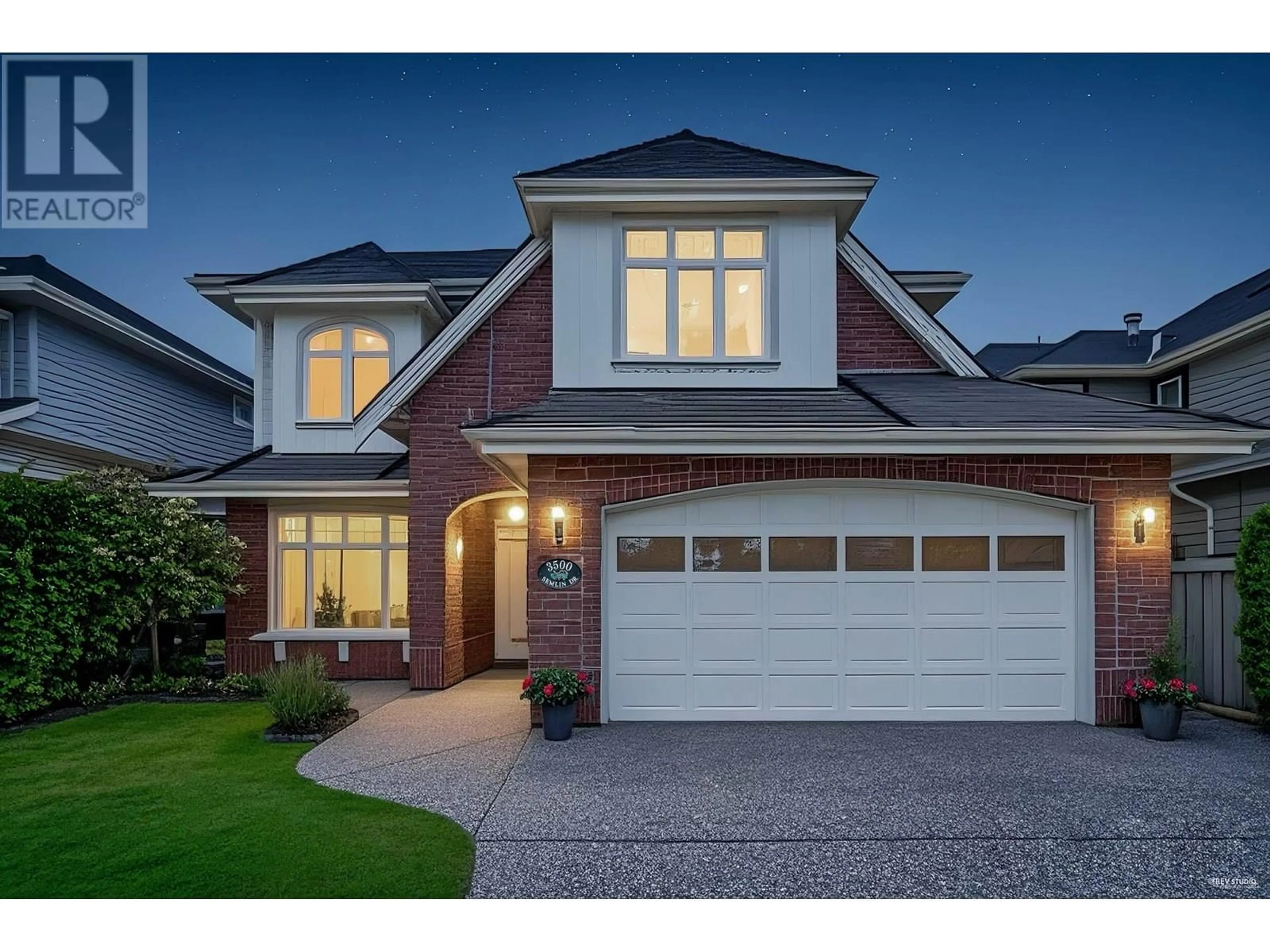 Home with brick exterior material, street for 3500 SEMLIN DRIVE, Richmond British Columbia V7C5V7