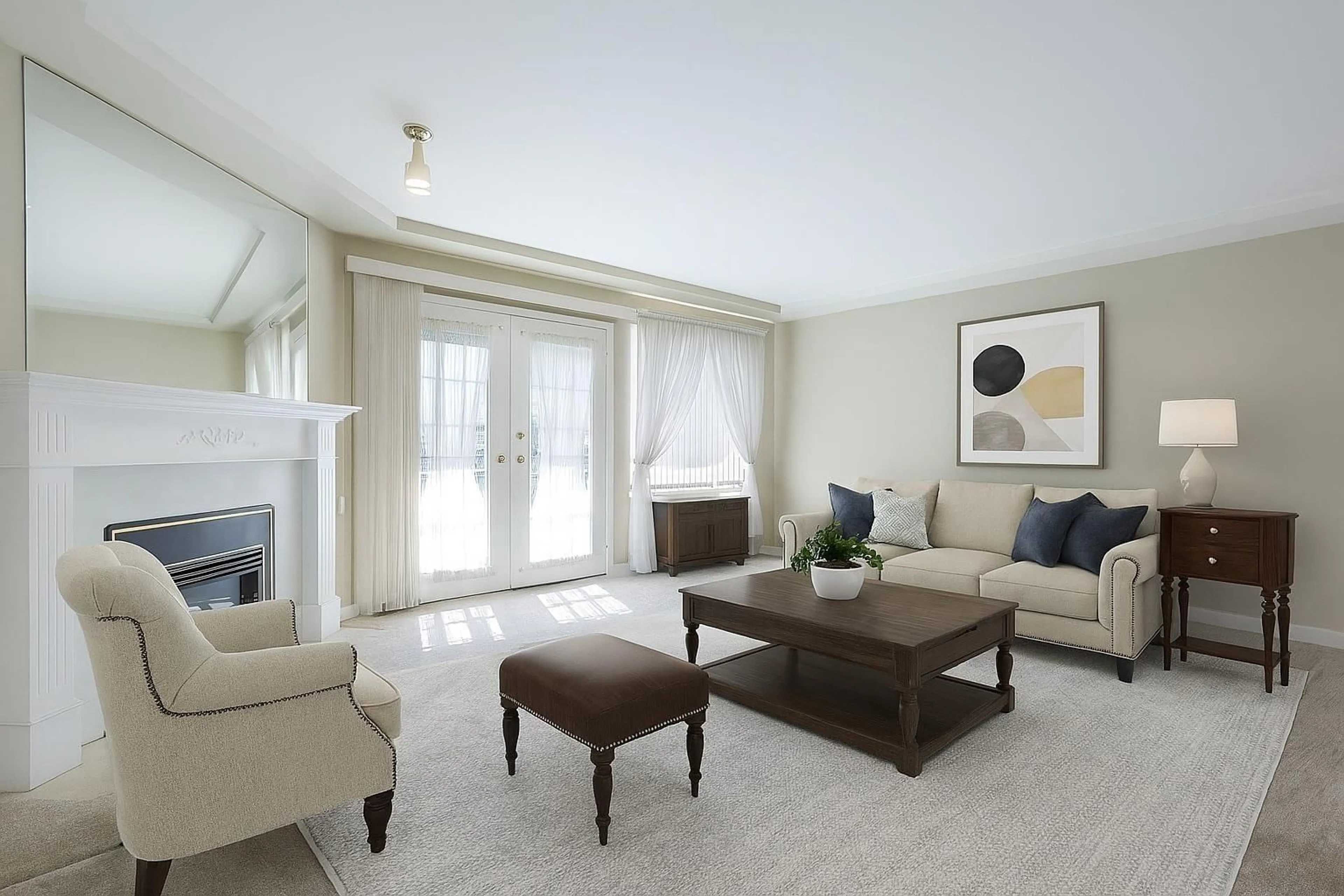 Living room with furniture, carpet floor for 2 - 9168 FLEETWOOD, Surrey British Columbia V3R0P1