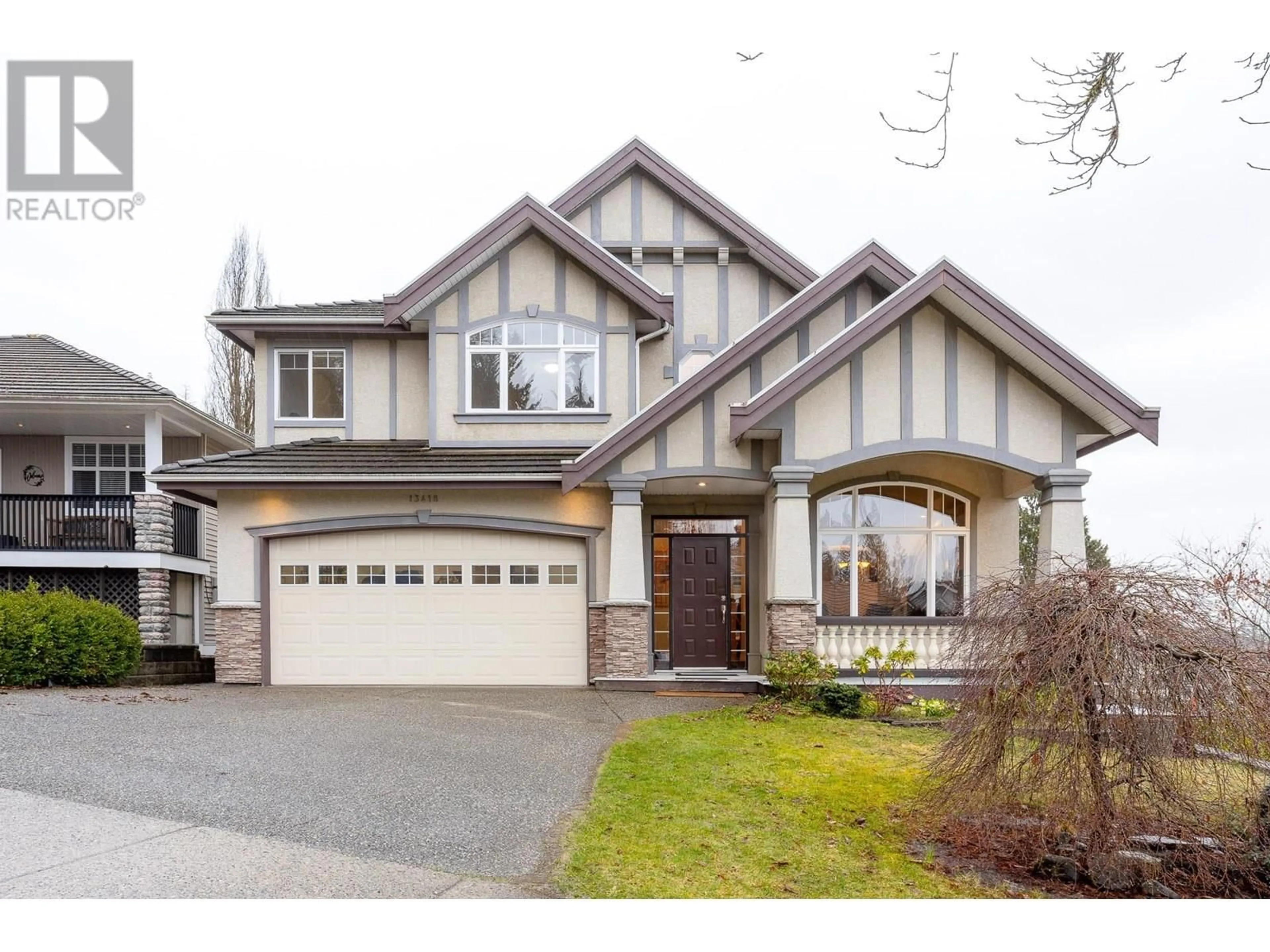 Home with vinyl exterior material, street for 13418 GRANITE WAY, Maple Ridge British Columbia V4R2W1