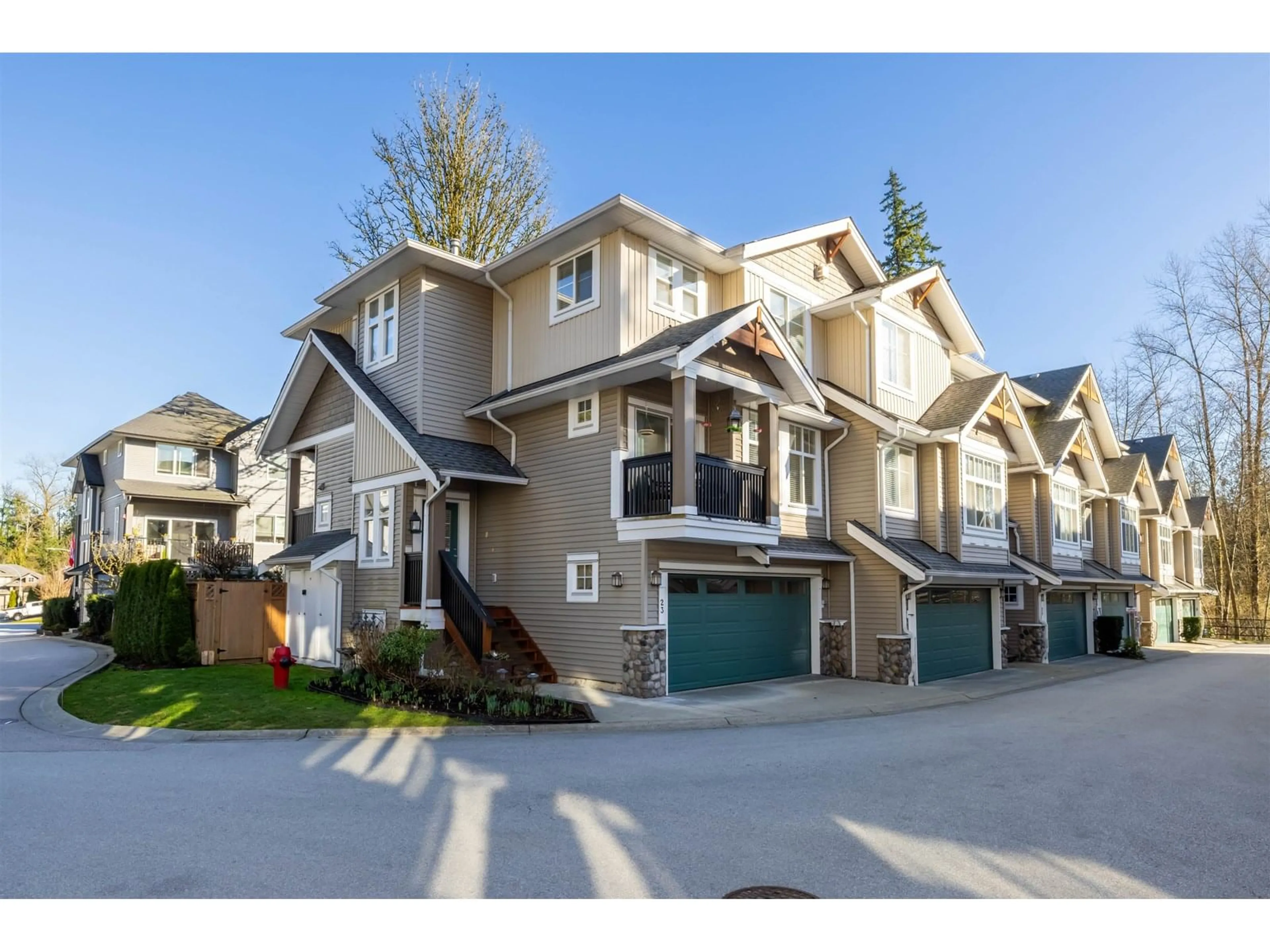 A pic from outside/outdoor area/front of a property/back of a property/a pic from drone, street for 23 - 21704 96, Langley British Columbia V1M0A8