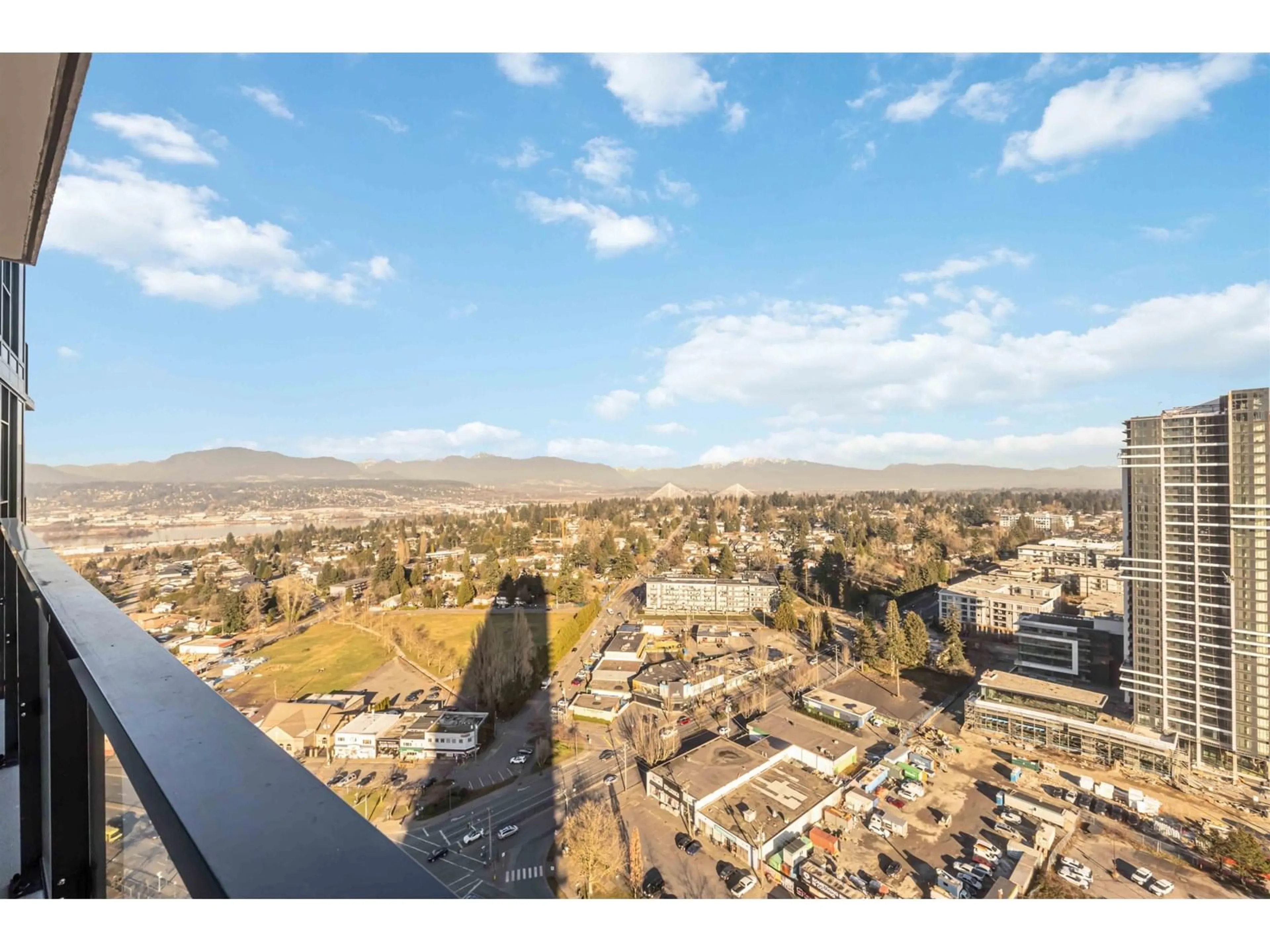 A pic from outside/outdoor area/front of a property/back of a property/a pic from drone, city buildings view from balcony for 2903 - 10750 135A, Surrey British Columbia V3T0V4