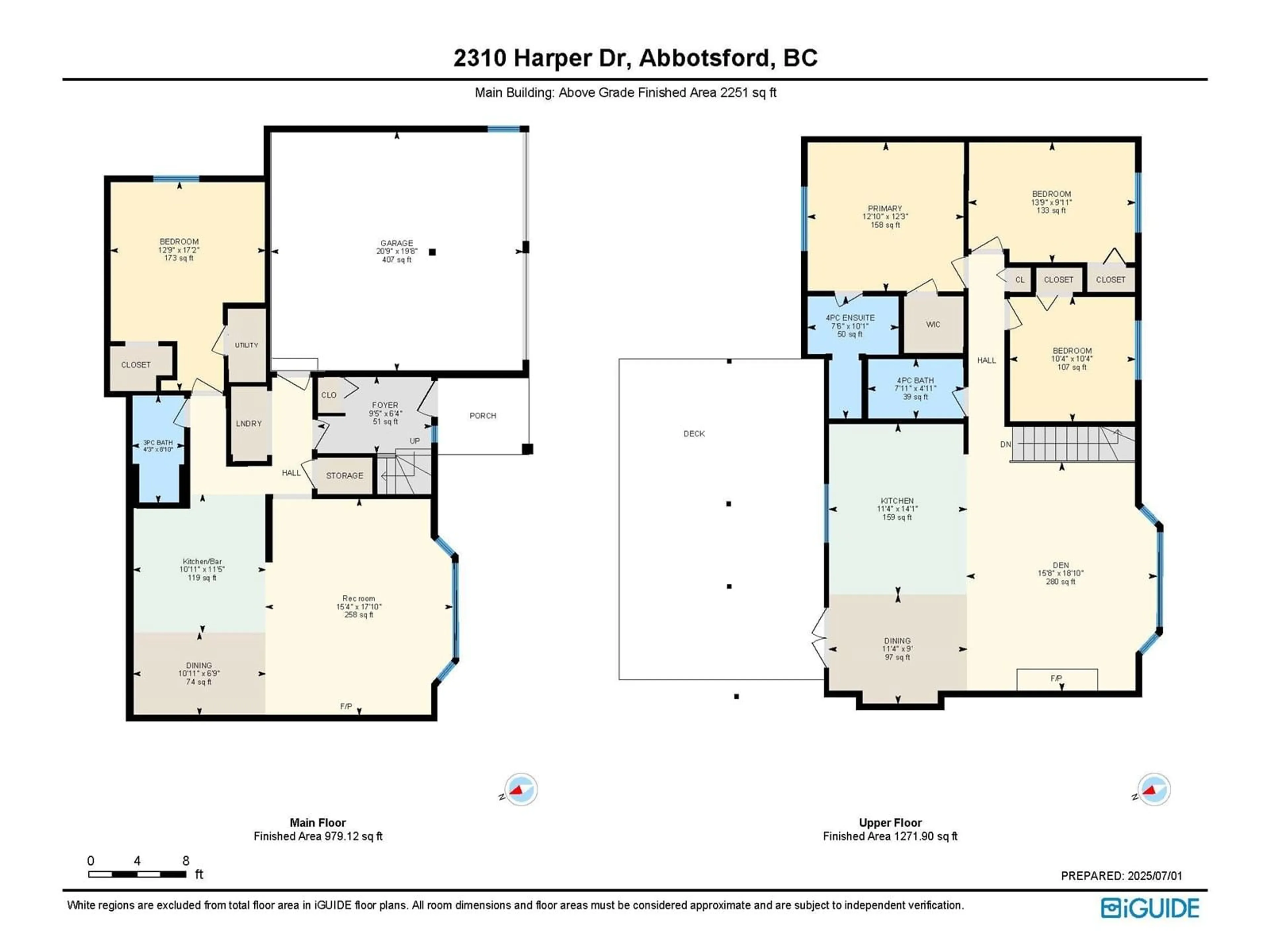 Floor plan for 2310 HARPER, Abbotsford British Columbia V3G2B2